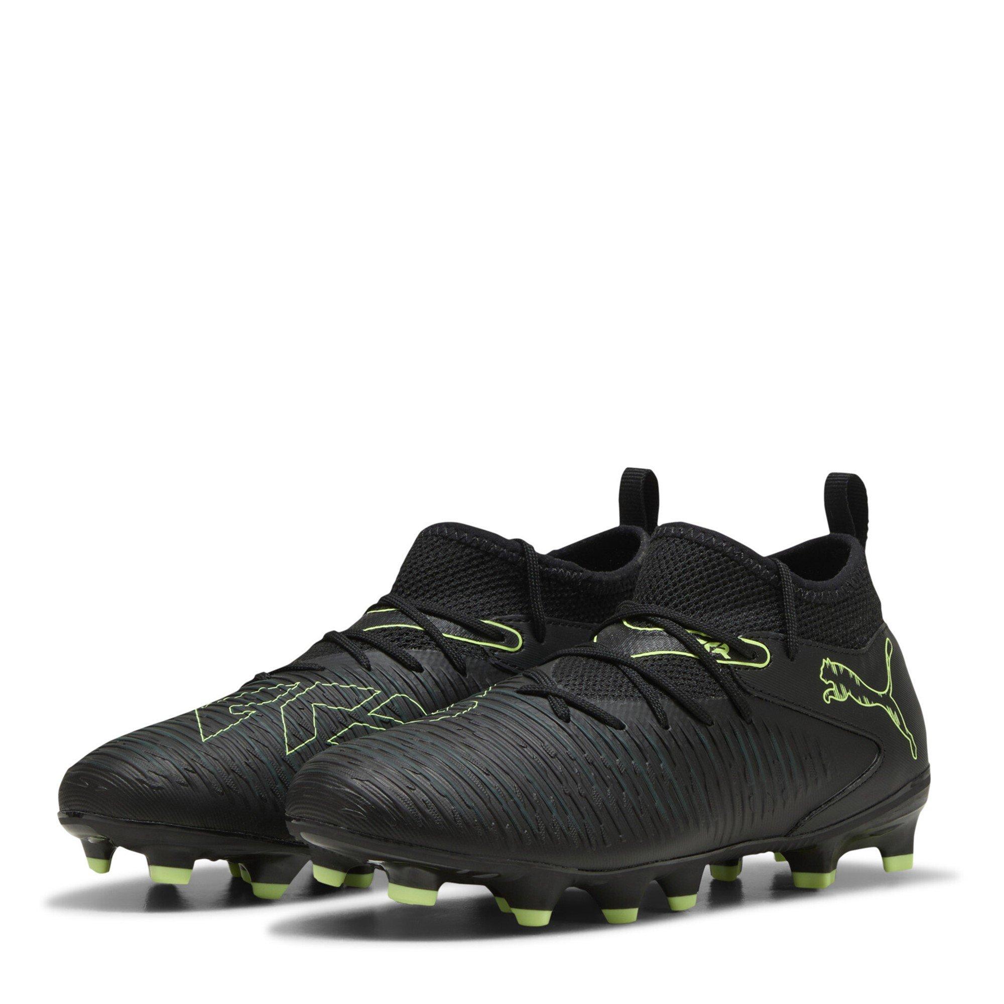 Blk-FL-GrnTrrn - Puma - Unisex Kids' Future 8 Match Firm Ground Football Boots - 1
