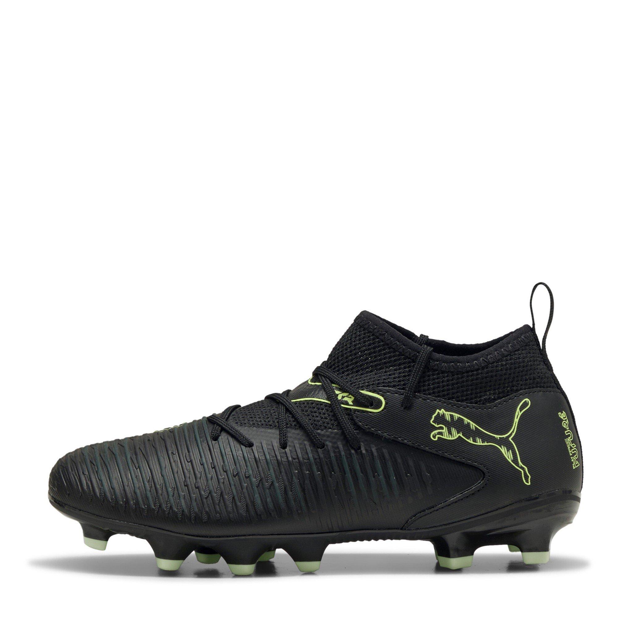 Blk-FL-GrnTrrn - Puma - Unisex Kids' Future 8 Match Firm Ground Football Boots - 2