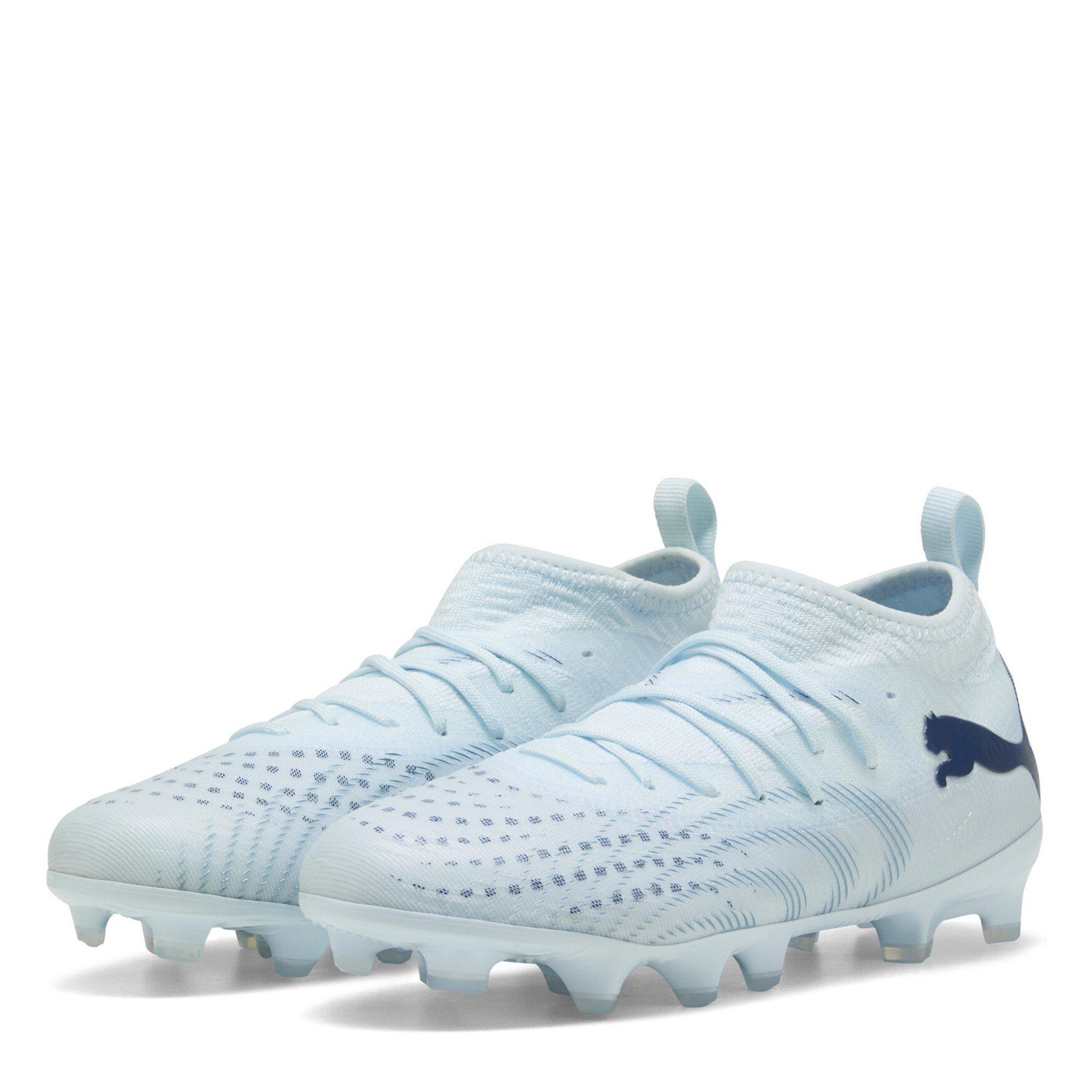 Puma Boys Kids Future 9 Match Firm Ground Football Boots - Icy Blue - 5 (38)