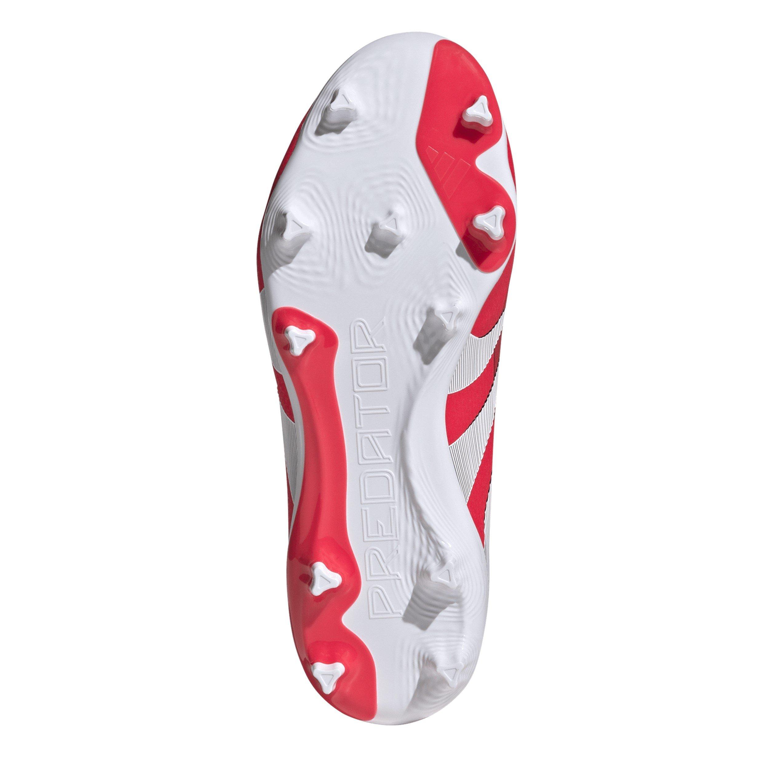 Lucid Red/ Whit - adidas - Kids' Predator League Firm Ground Football Boots - 6