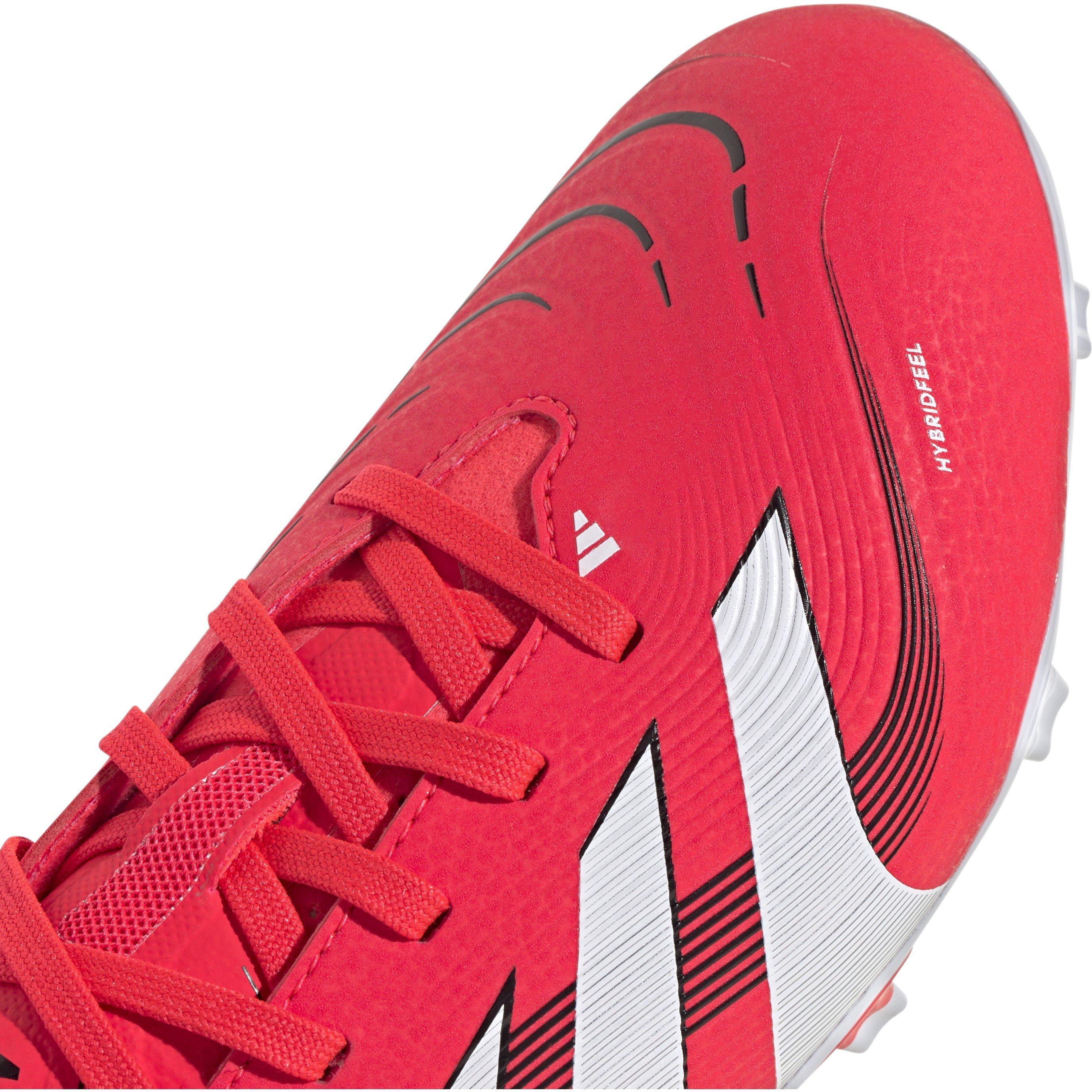 Lucid Red/ Whit - adidas - Kids' Predator League Firm Ground Football Boots - 8