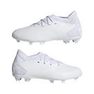 Weiß/Weiß - adidas - Predator Edge.3 Junior Firm Ground Football Boots - 9