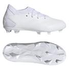 Weiß/Weiß - adidas - Predator Edge.3 Junior Firm Ground Football Boots - 10