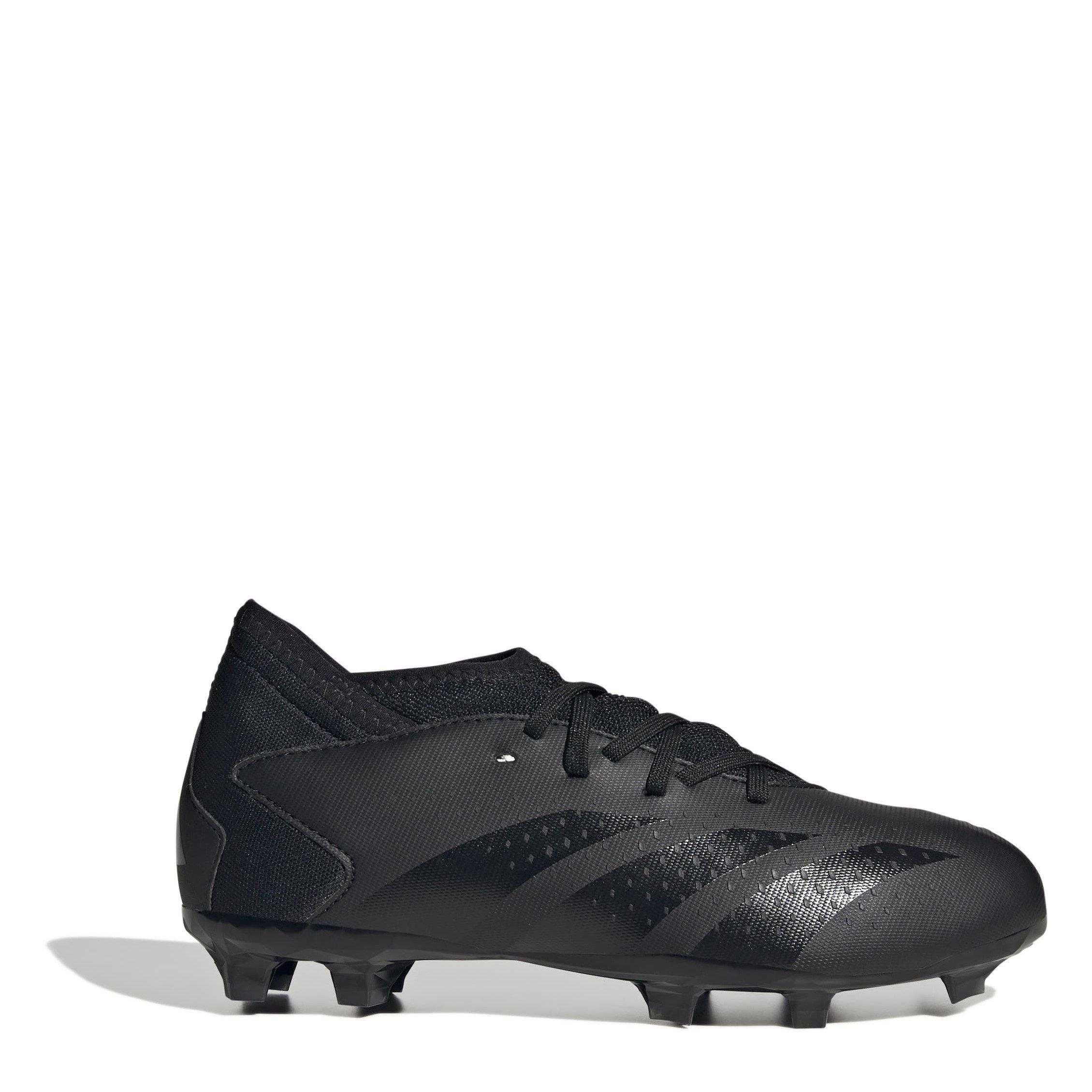 Black/Black - adidas - Predator Edge.3 Junior Firm Ground Football Boots - 1