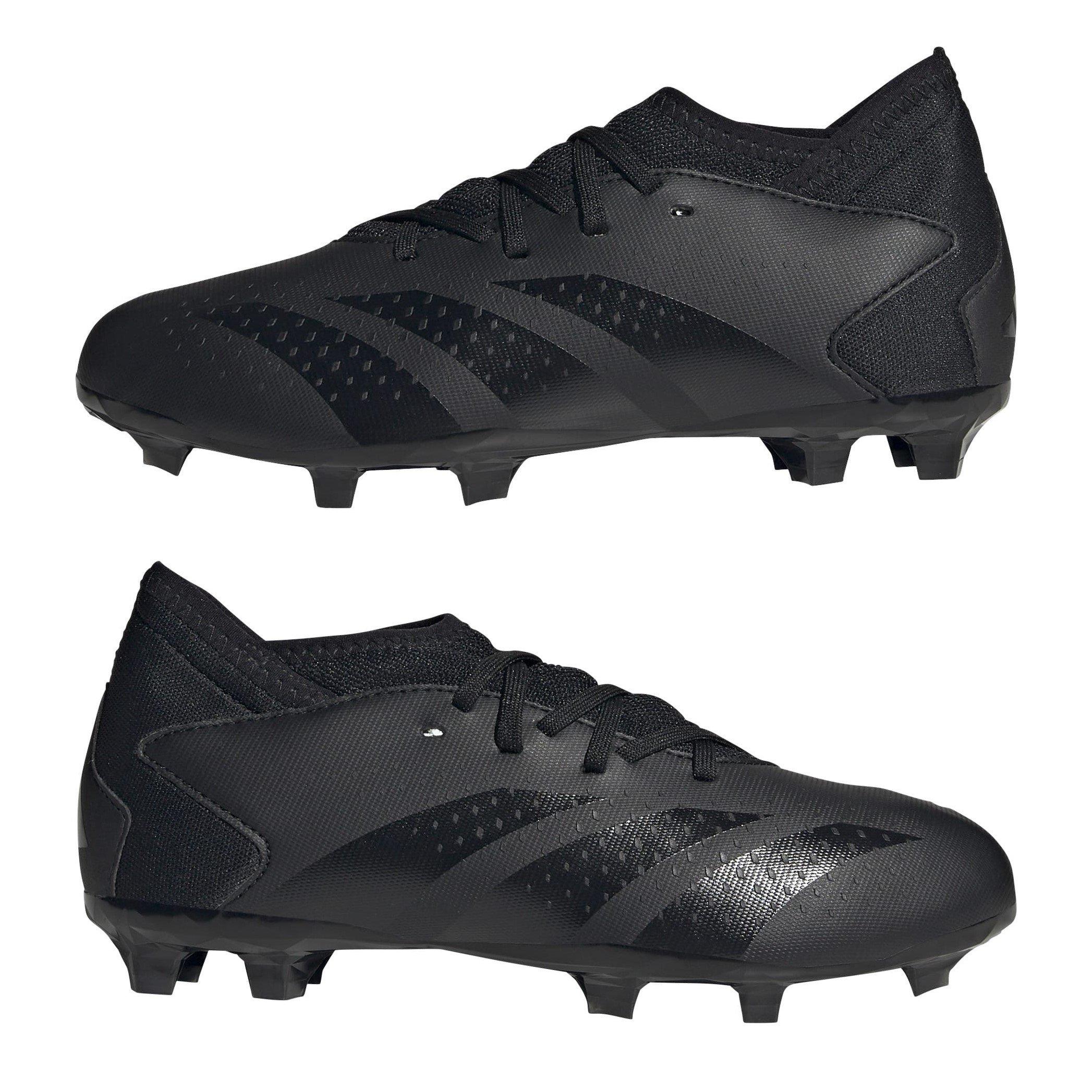 Negro/Negro - adidas - Predator Edge.3 Junior Firm Ground Football Boots - 9
