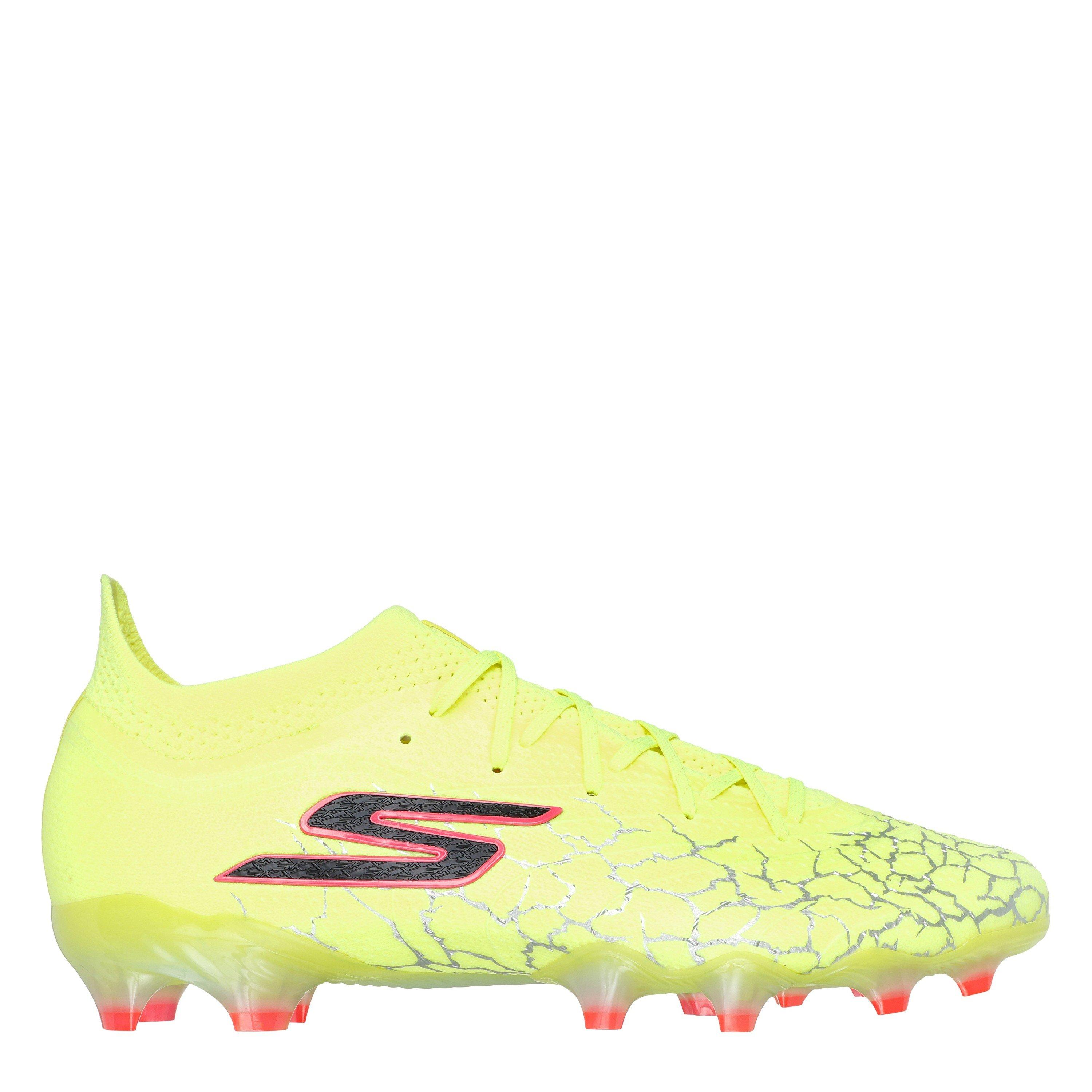 Skechers Boys Skx 01 Elite Firm Ground Football Boots - Yellow/Black - 3.5 (36.5)