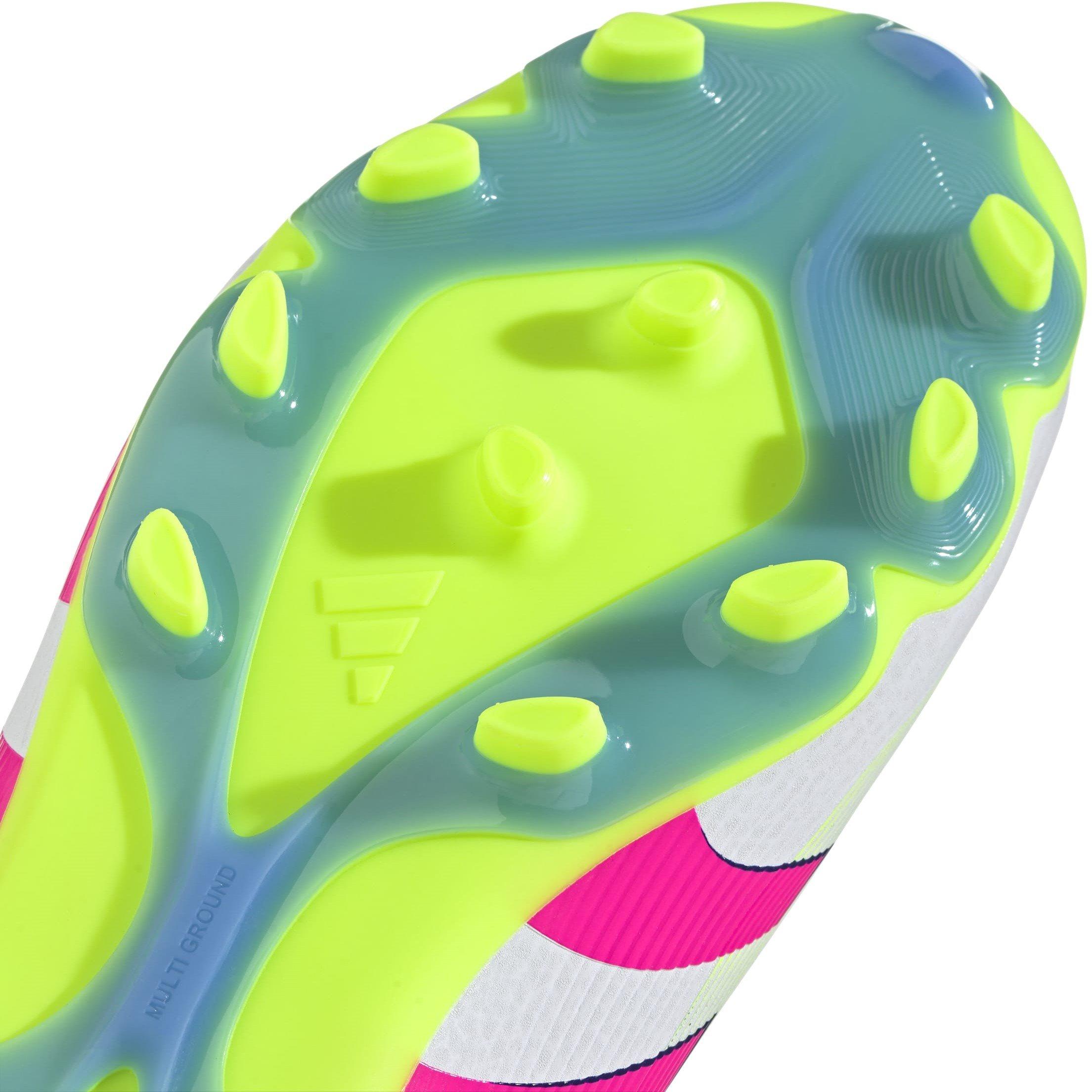 Bianco/Rosa lucido - adidas - Kids' Predator League Firm Ground Football Boots - 7