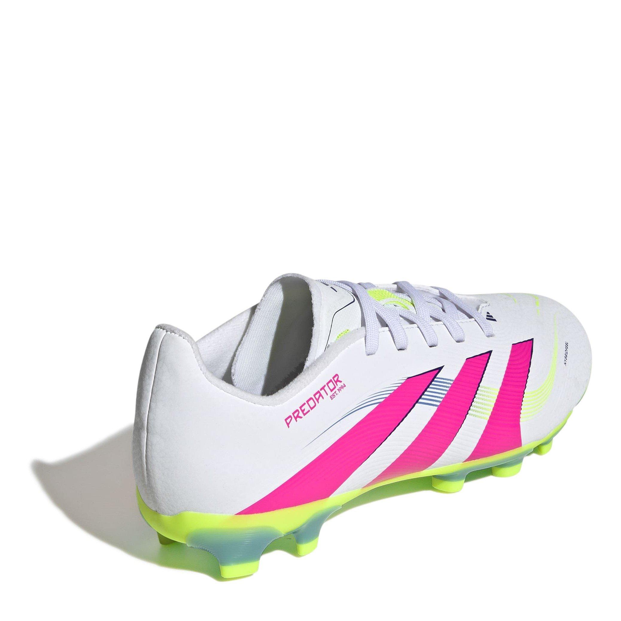 Bijela/Lucidpink - adidas - Kids Predator League Firm Ground Football Boots - 4
