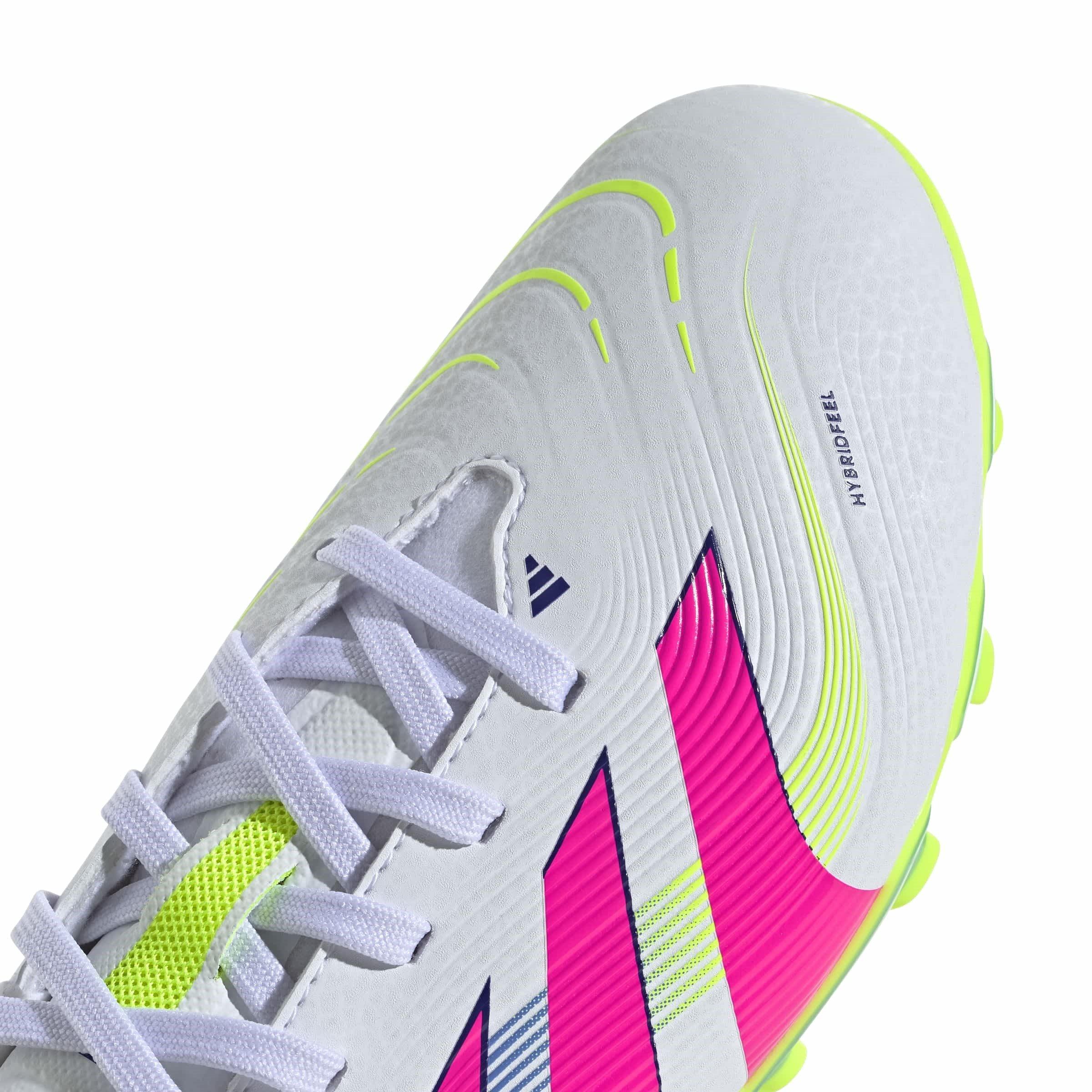 Bijela/Lucidpink - adidas - Kids Predator League Firm Ground Football Boots - 8