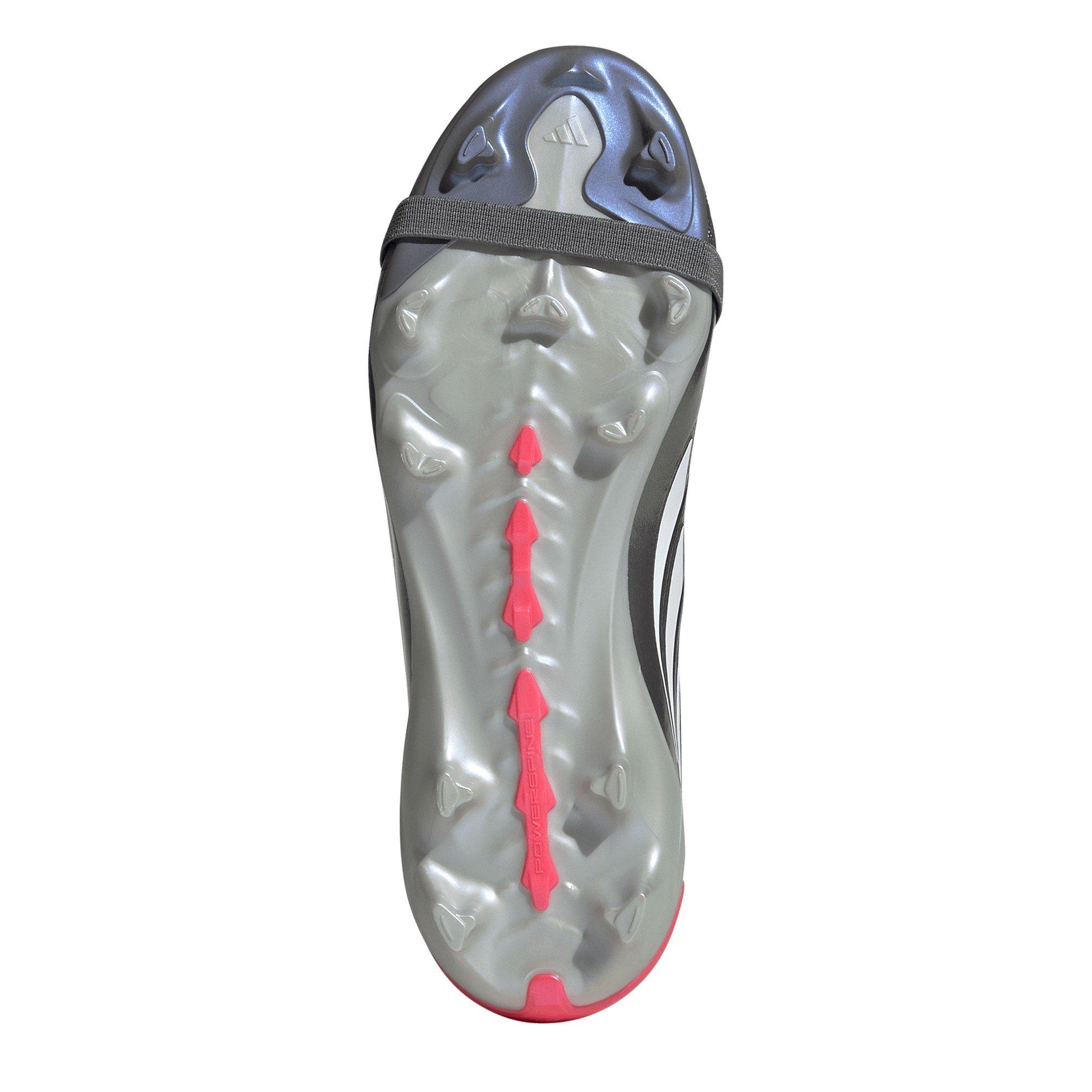 Grey/Red - adidas - Predator Elite Fold Over Tongue Firm Ground Football Boots Juniors - 6