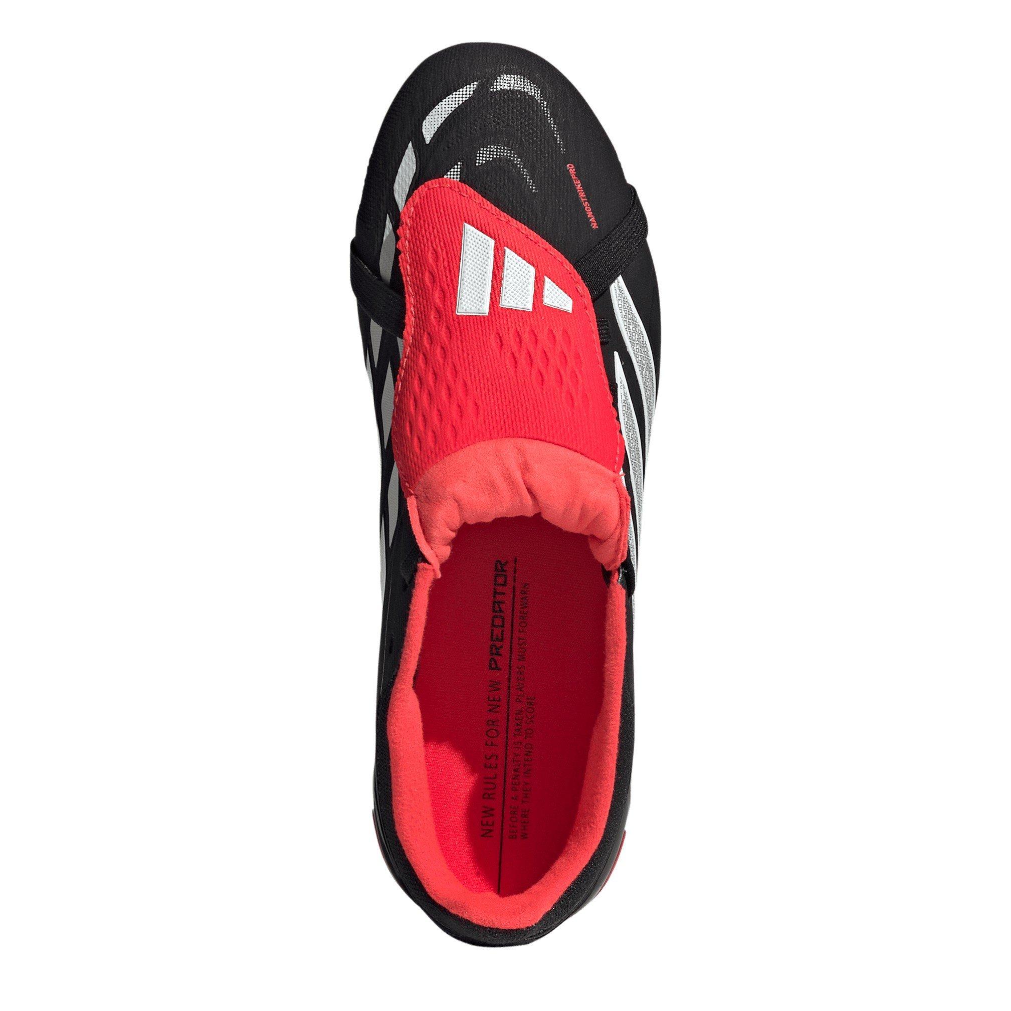 Black/Red - adidas - Predator Elite Fold Over Tongue Firm Ground Football Boots Juniors - 5