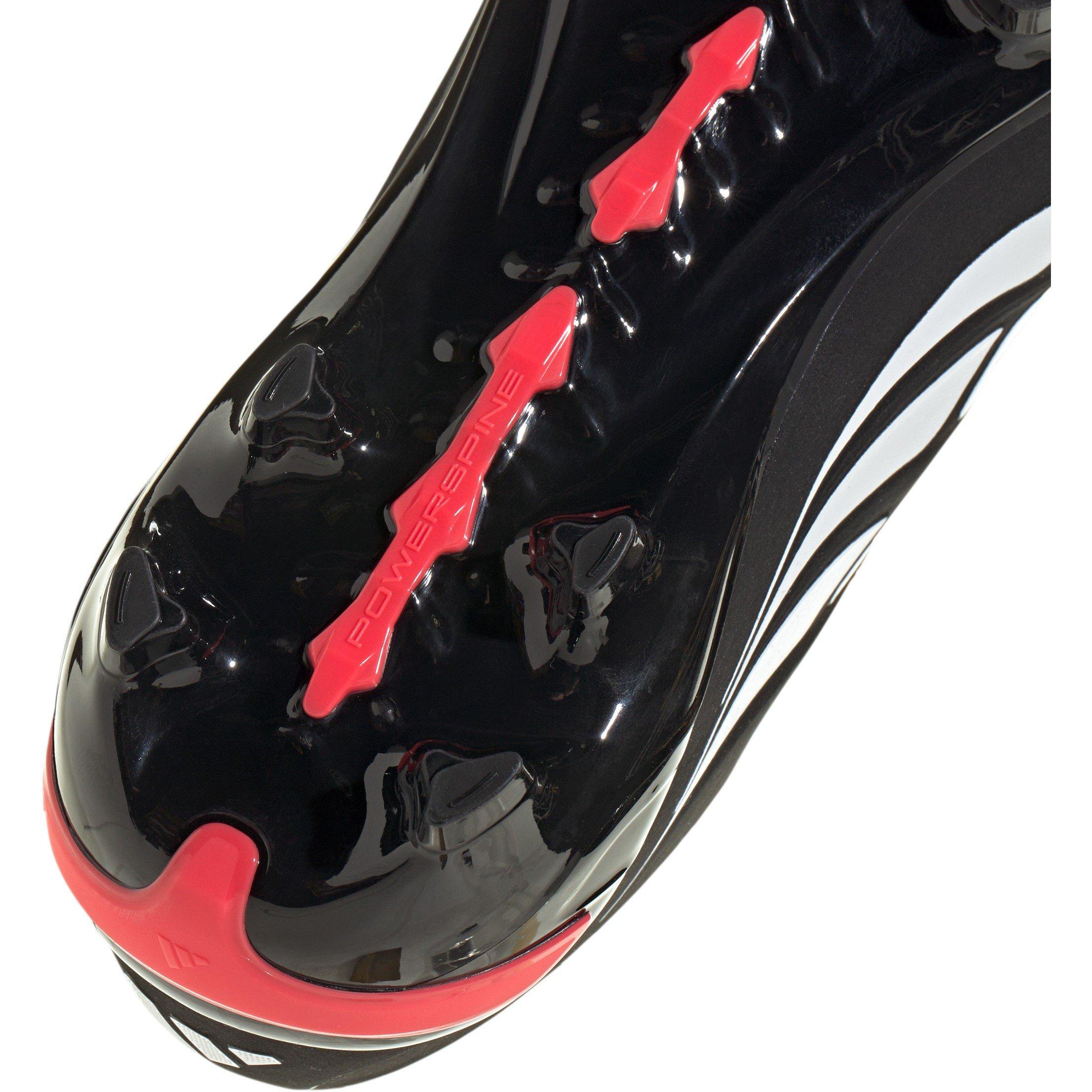 Black/Red - adidas - Predator Elite Fold Over Tongue Firm Ground Football Boots Juniors - 8