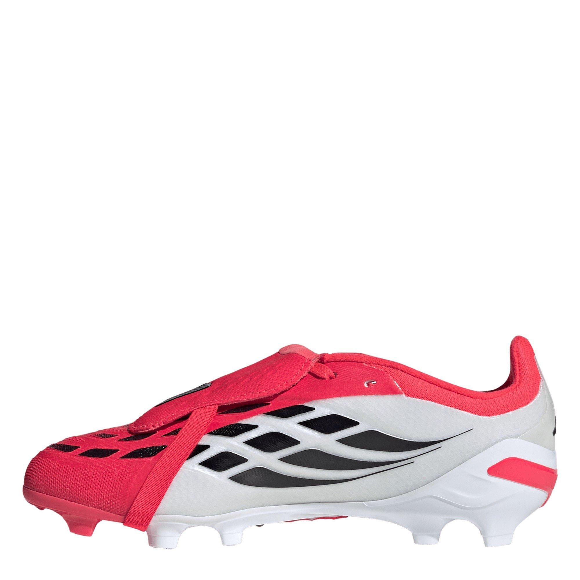 Rosso/Nero/Bianco - adidas - Predator Elite Fold Over Tongue Firm Ground Football Boots Juniors - 2