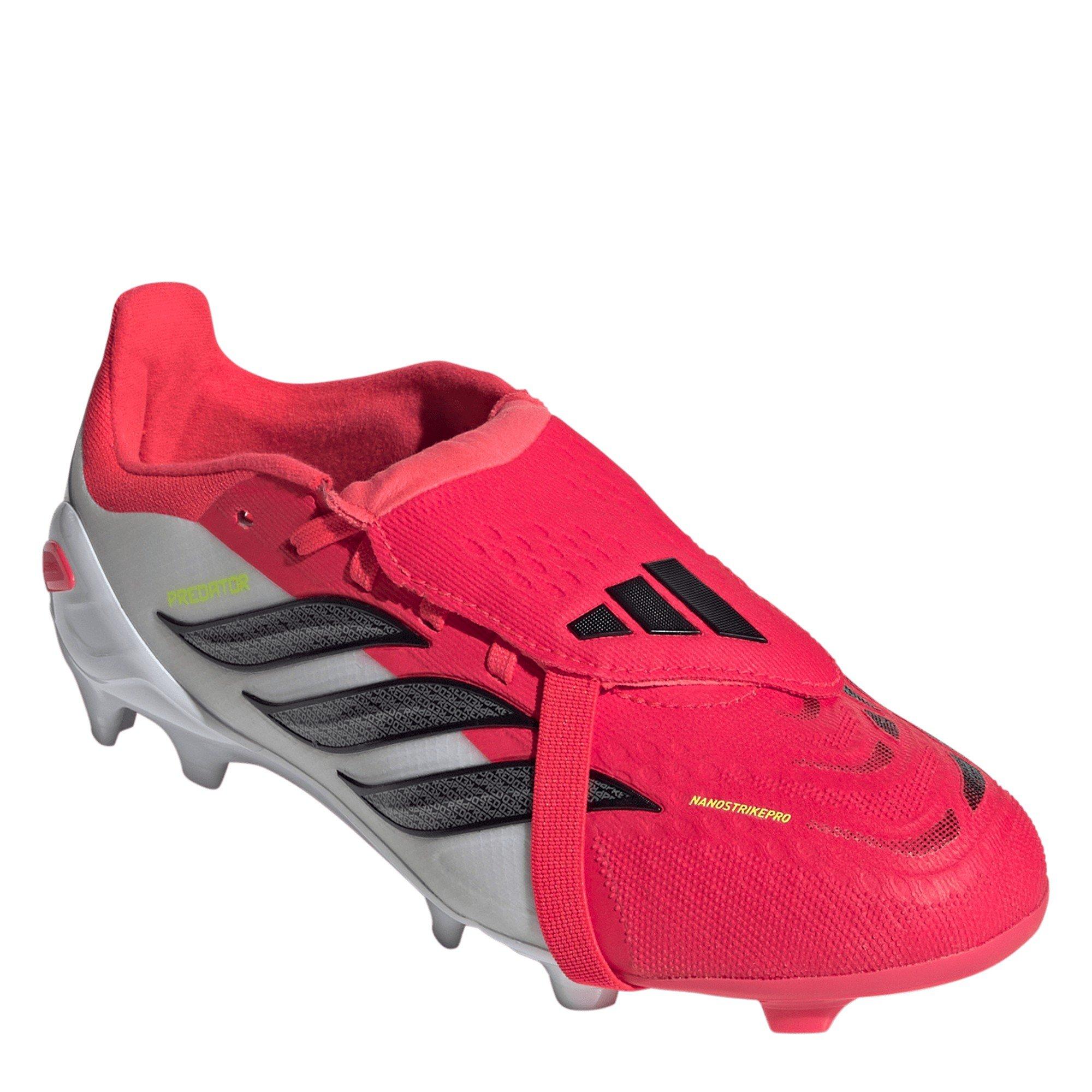 Rosso/Nero/Bianco - adidas - Predator Elite Fold Over Tongue Firm Ground Football Boots Juniors - 3