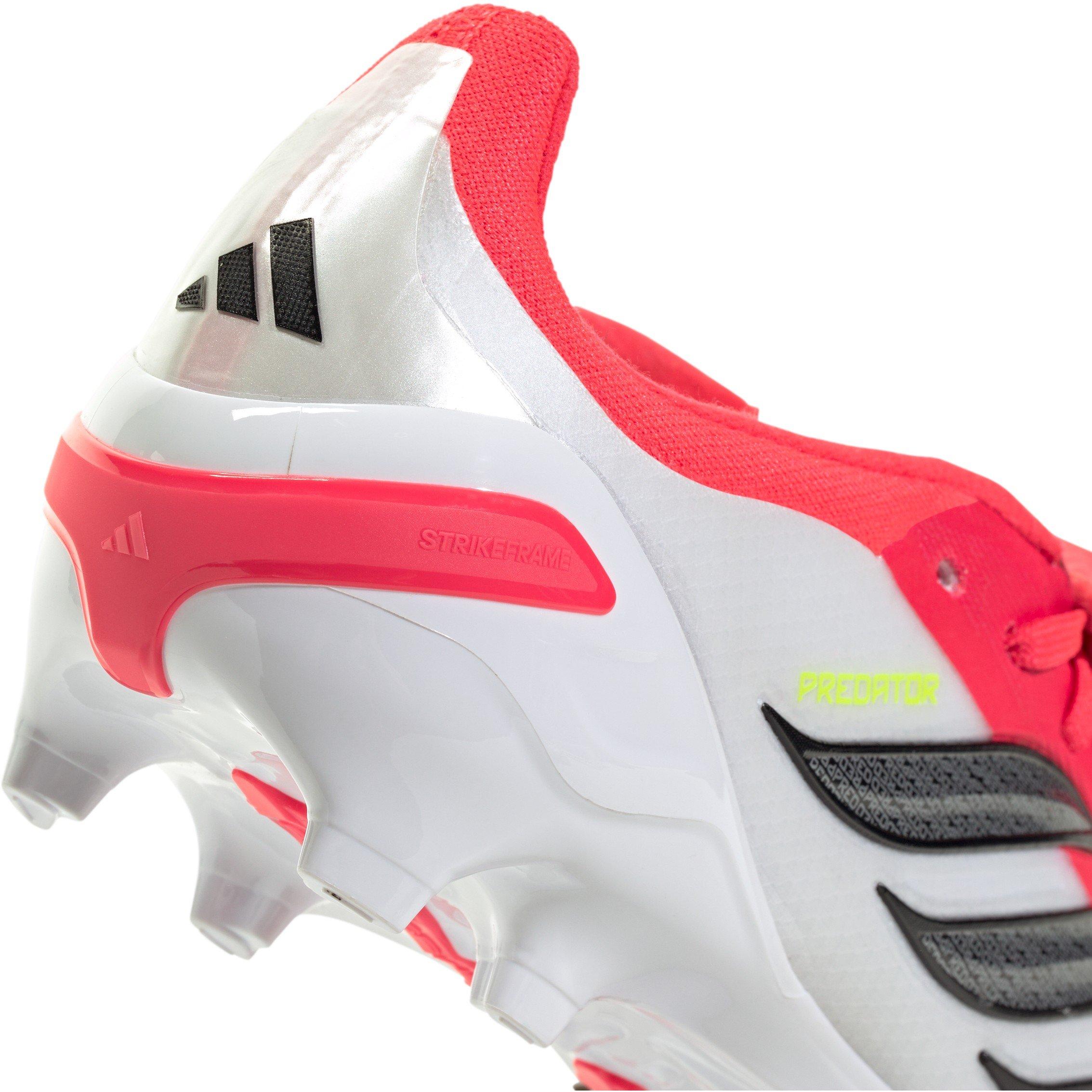 Rosso/Nero/Bianco - adidas - Predator Elite Fold Over Tongue Firm Ground Football Boots Juniors - 8