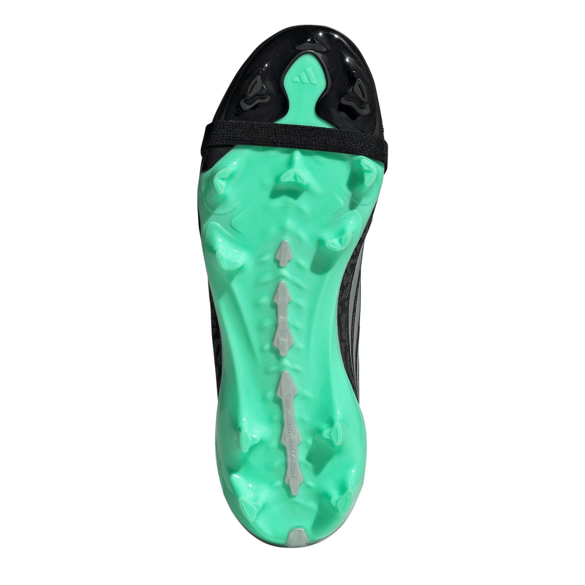 Black/Mint - adidas - Predator Elite Fold Over Tongue Firm Ground Football Boots Juniors - 6