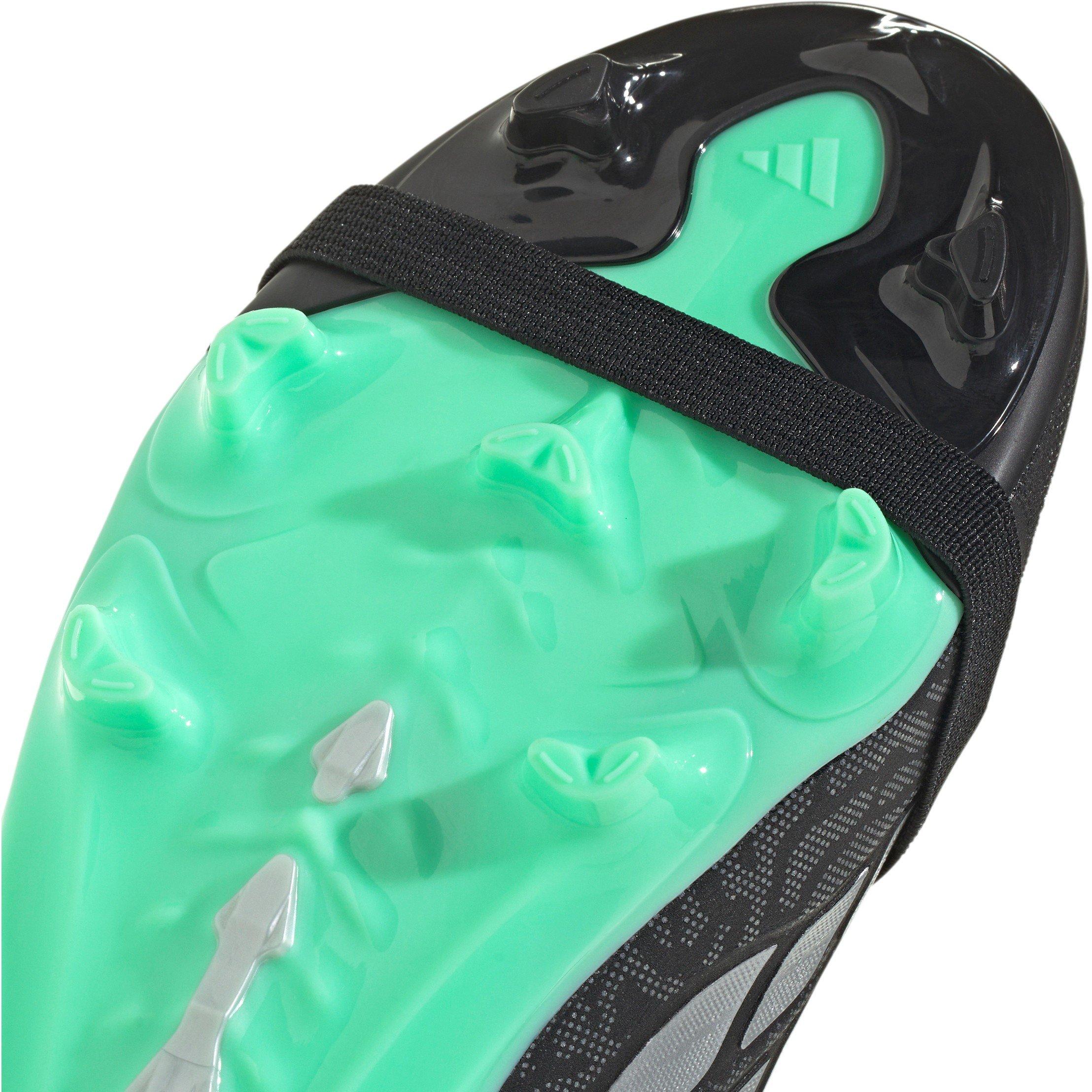 Black/Mint - adidas - Predator Elite Fold Over Tongue Firm Ground Football Boots Juniors - 7