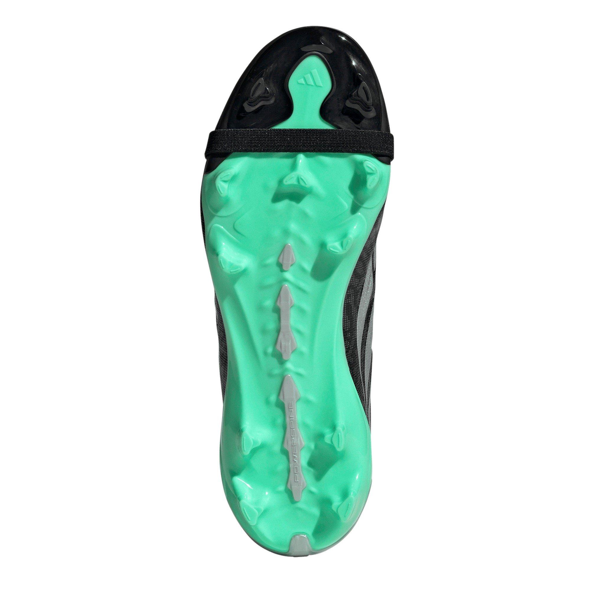 Black/Mint - adidas - Predator Fold-Over Tongue League Firm Ground Football Boots Juniors - 6