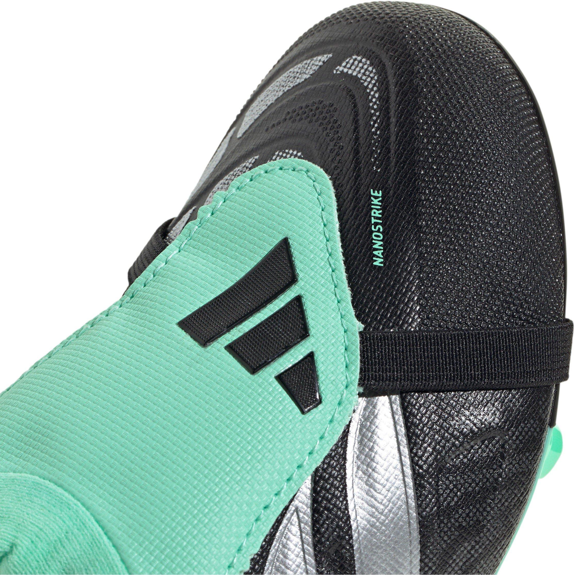 Black/Mint - adidas - Predator Fold-Over Tongue League Firm Ground Football Boots Juniors - 8