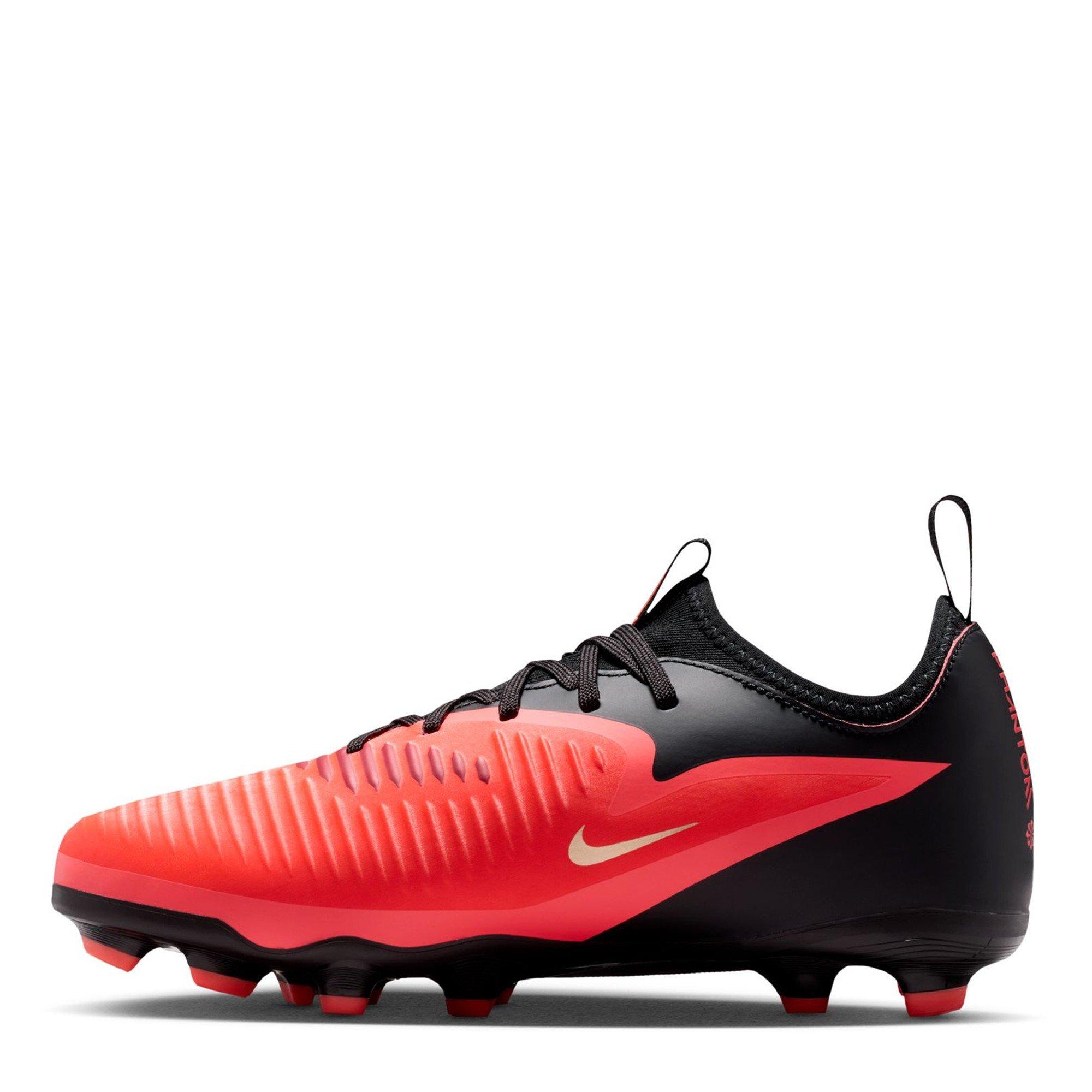 Red/Black - Nike - Phantom 6 Academy Low Juniors Firm Ground Football Boots - 2
