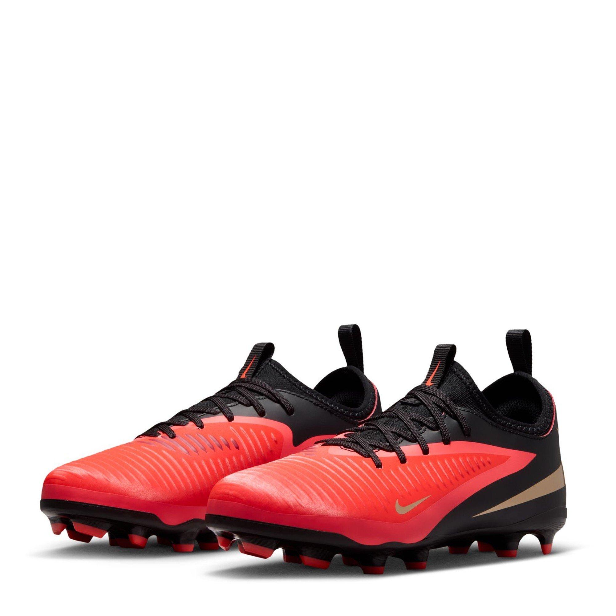 Red/Black - Nike - Phantom 6 Academy Low Juniors Firm Ground Football Boots - 4