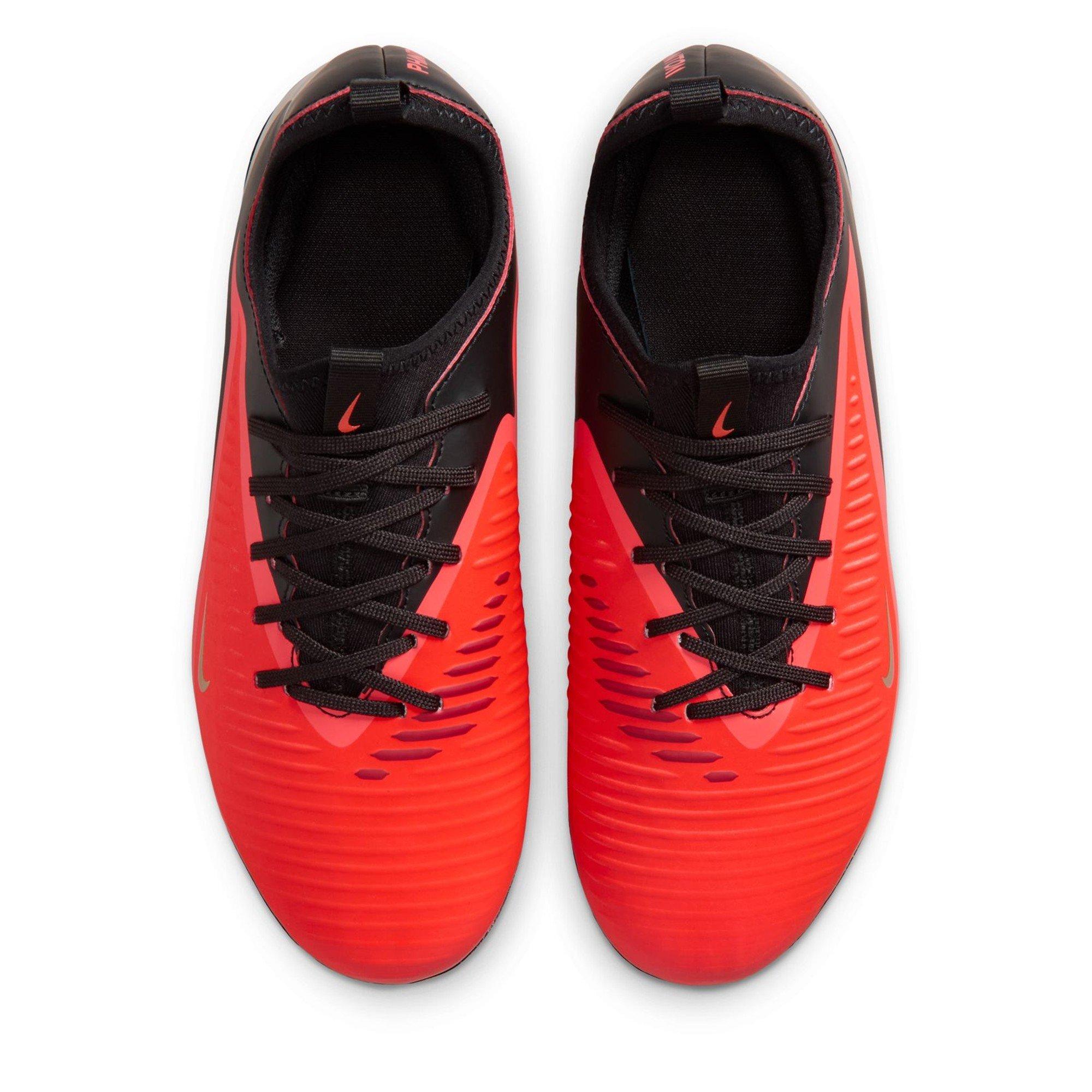Red/Black - Nike - Phantom 6 Academy Low Juniors Firm Ground Football Boots - 6