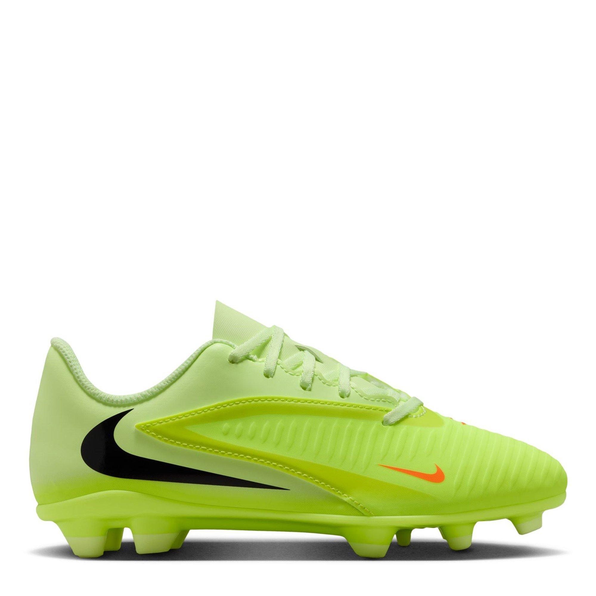Nike Boys Phantom 6 Club Juniors  Ground Football Boots - Volt/Crimson - 5.5 (38.5)