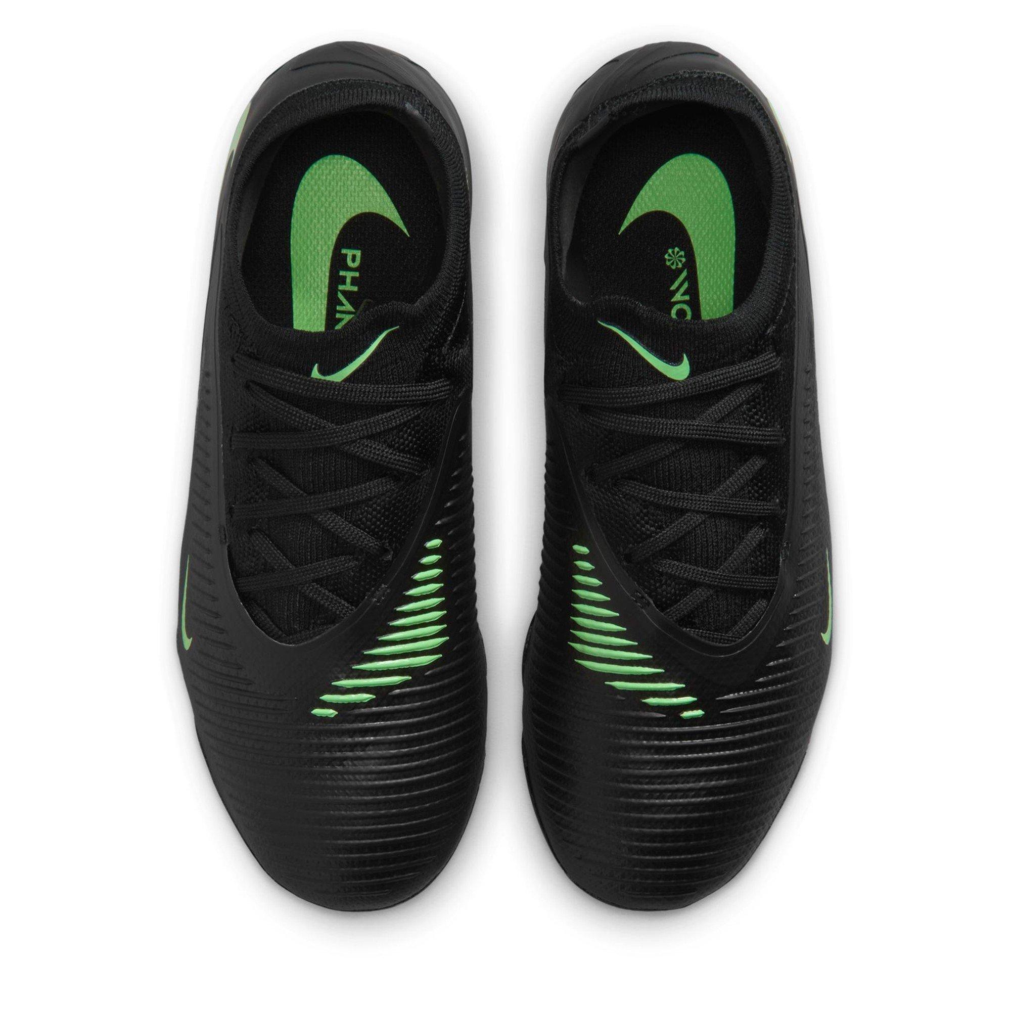 Black/Green - Nike - Phantom 6 Pro Juniors Multi Ground Football Boots - 6