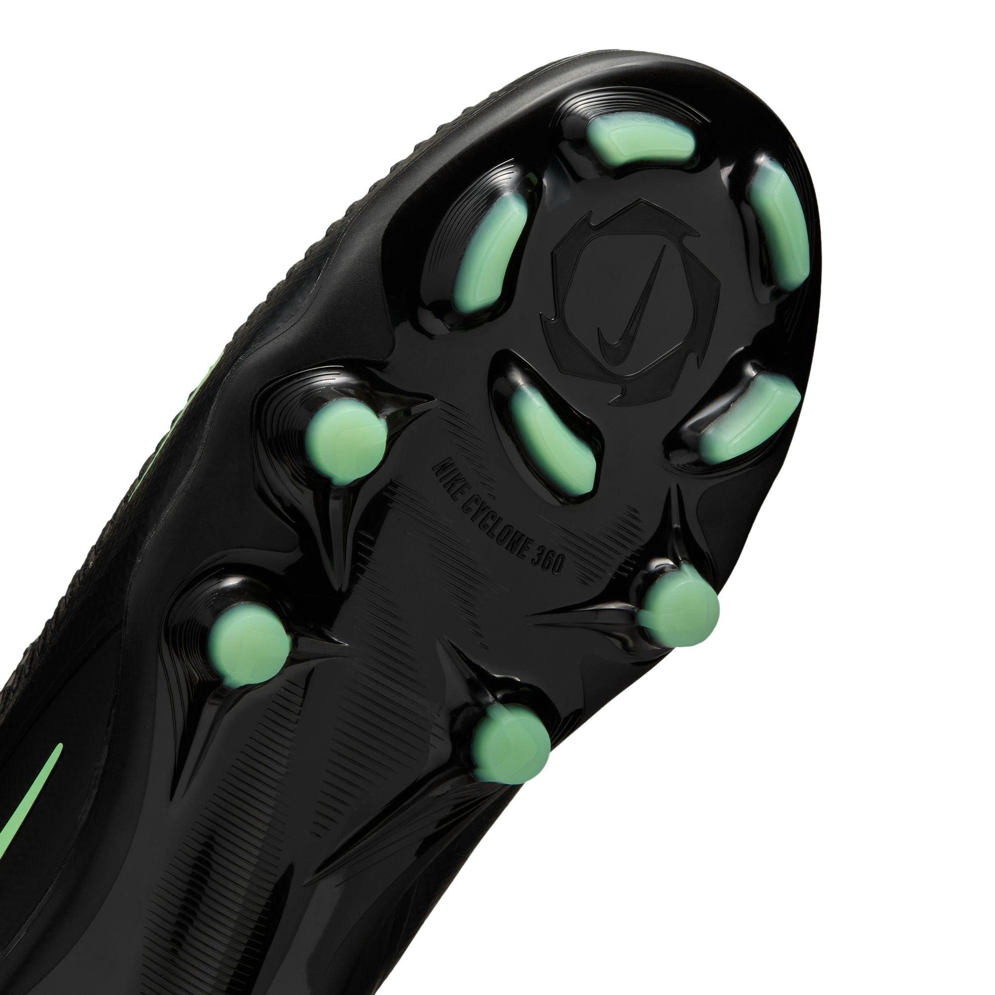 Black/Green - Nike - Phantom 6 Pro Juniors Multi Ground Football Boots - 9