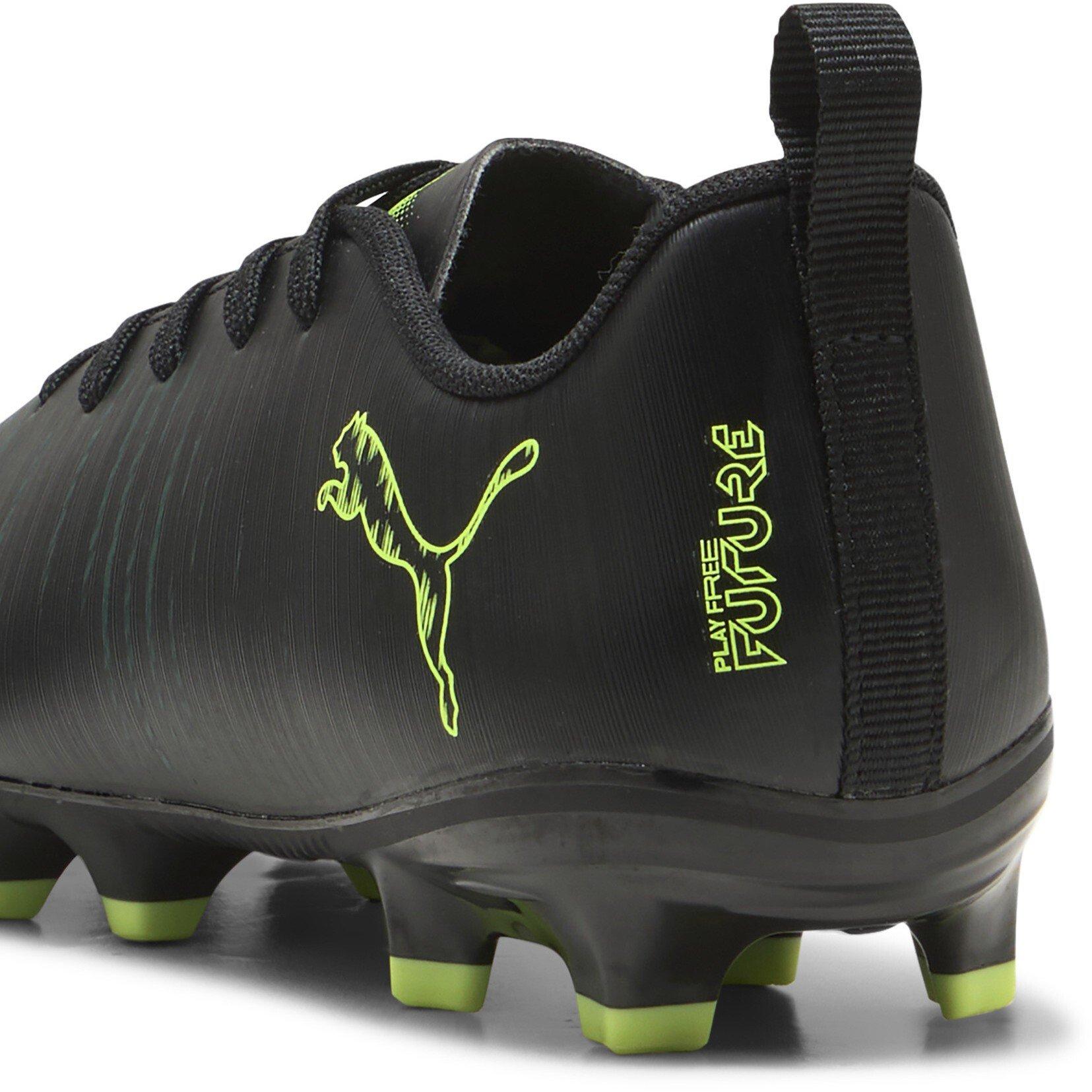 Blk-FL-GrnTrrn - Puma - Unisex Kids' Future 8 Play Firm Ground Football Boots - 5