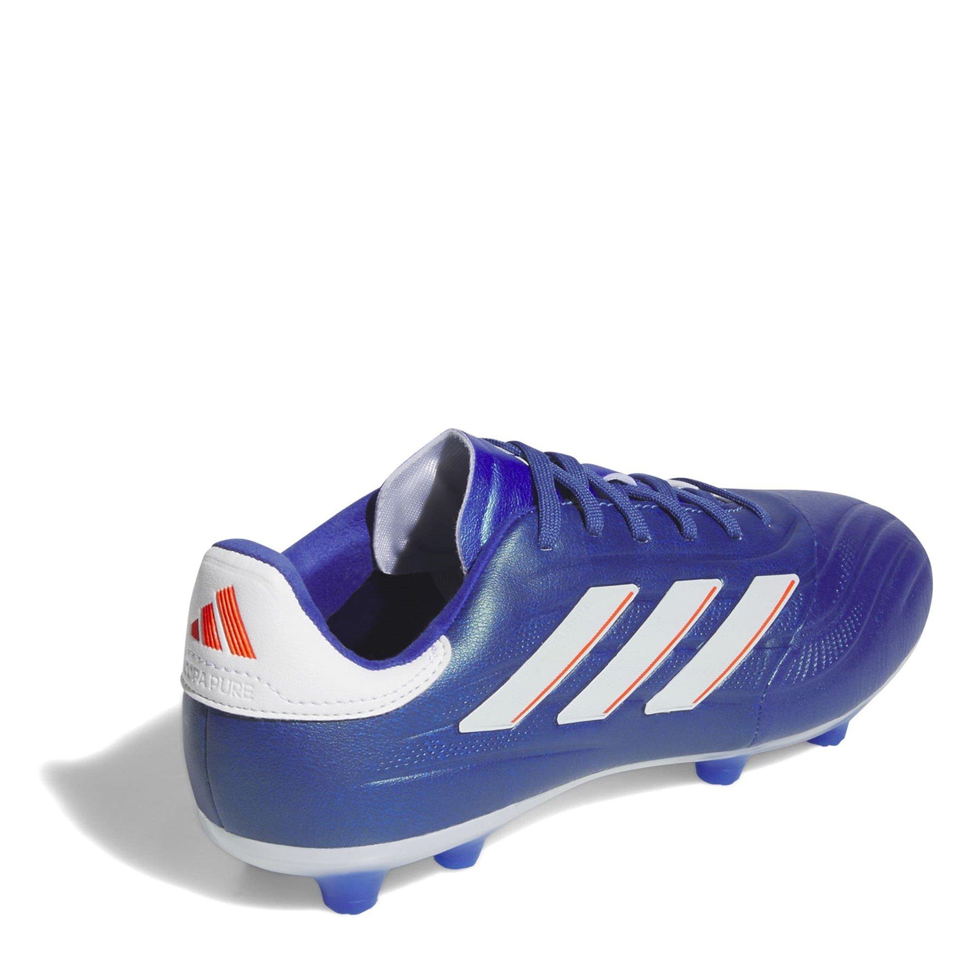 Bleu/Blanc - adidas - Copa Pure.1 Firm Ground Boots Juniors - 4
