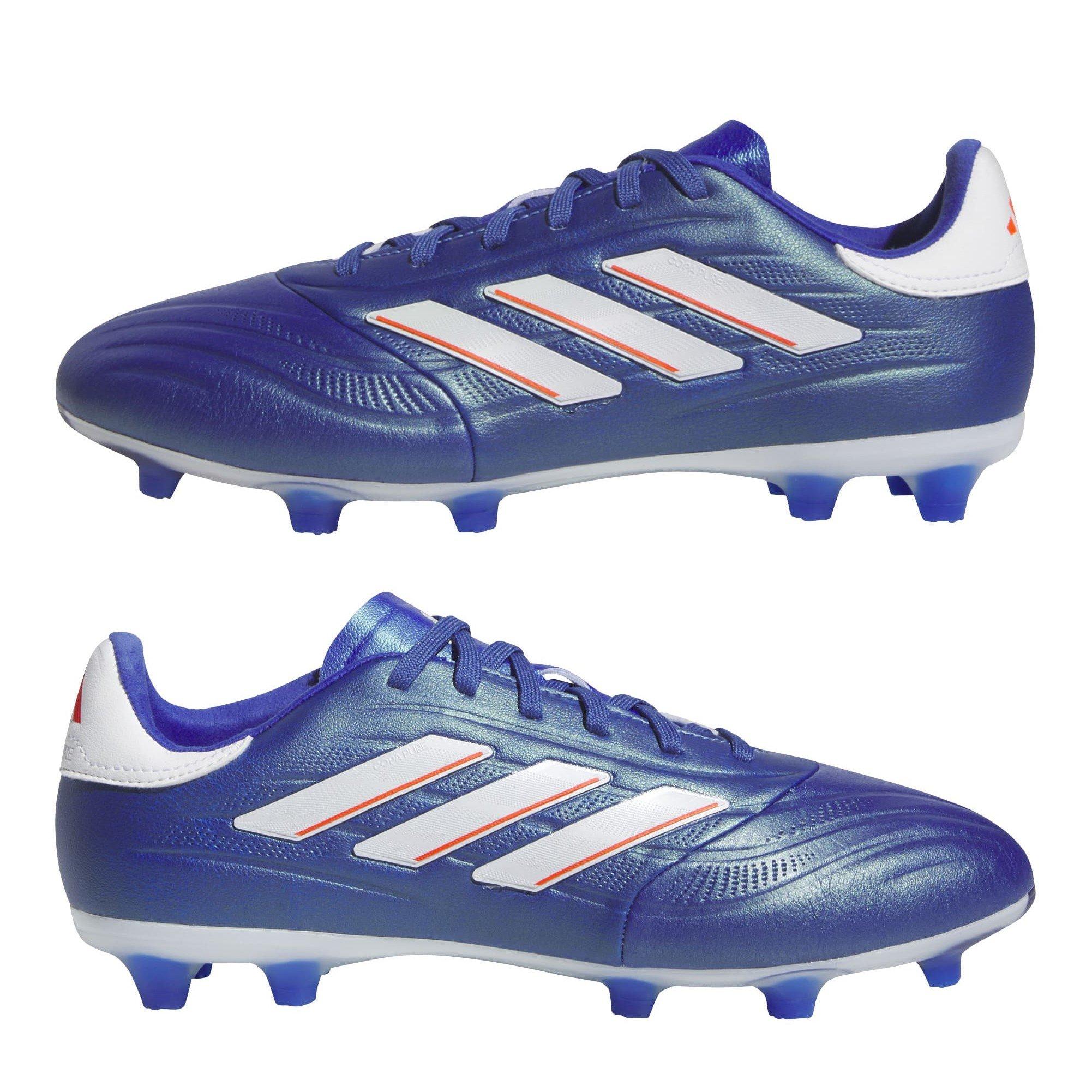 Bleu/Blanc - adidas - Copa Pure.1 Firm Ground Boots Juniors - 9