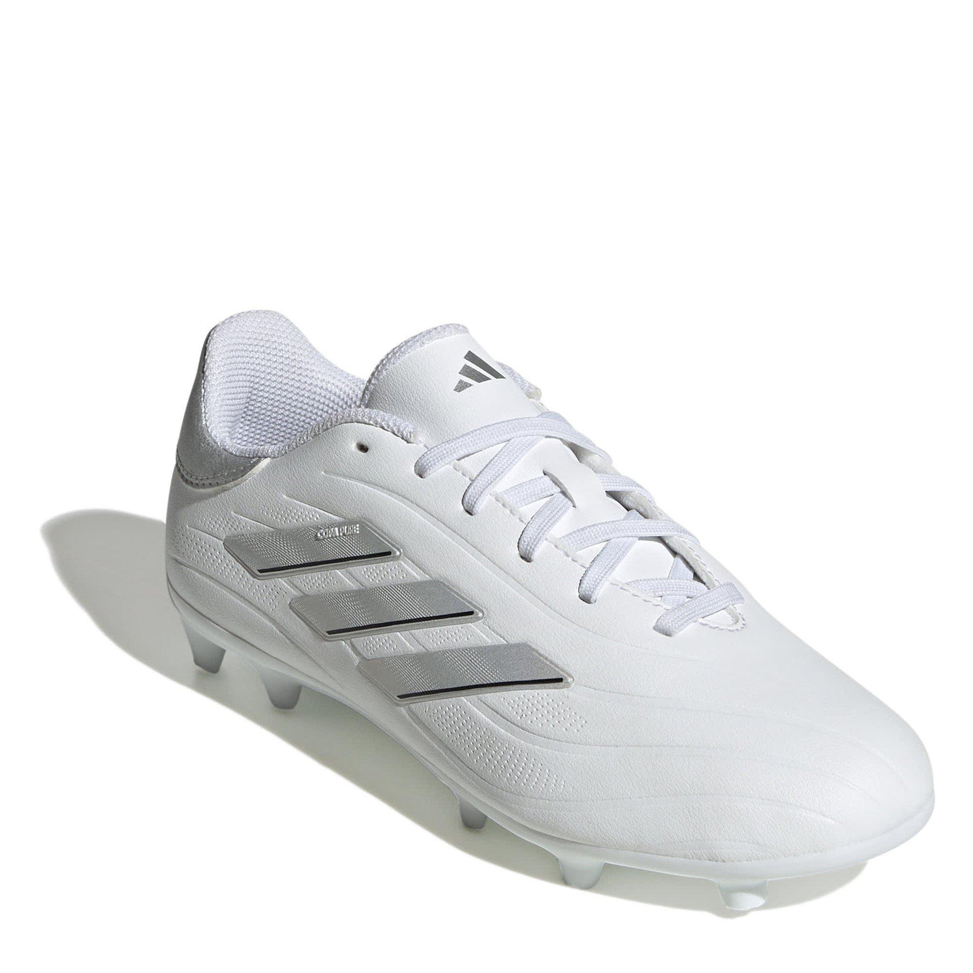 Weiß/Silber - adidas - Copa Pure 2 League Juniors Firm Ground Football Boots - 3