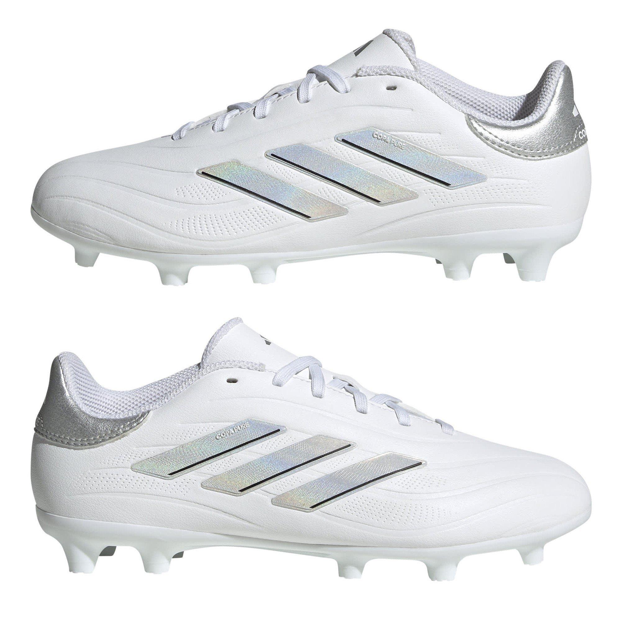 Weiß/Silber - adidas - Copa Pure 2 League Juniors Firm Ground Football Boots - 9