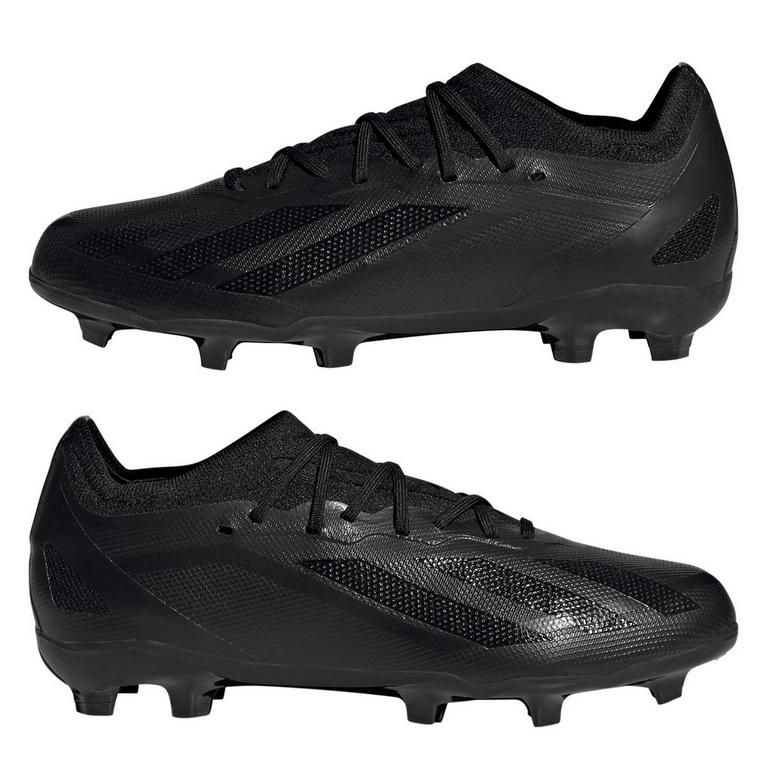 Negro/Negro - adidas - x Crazyfast Elite Junior Firm Ground Football Boots - 9