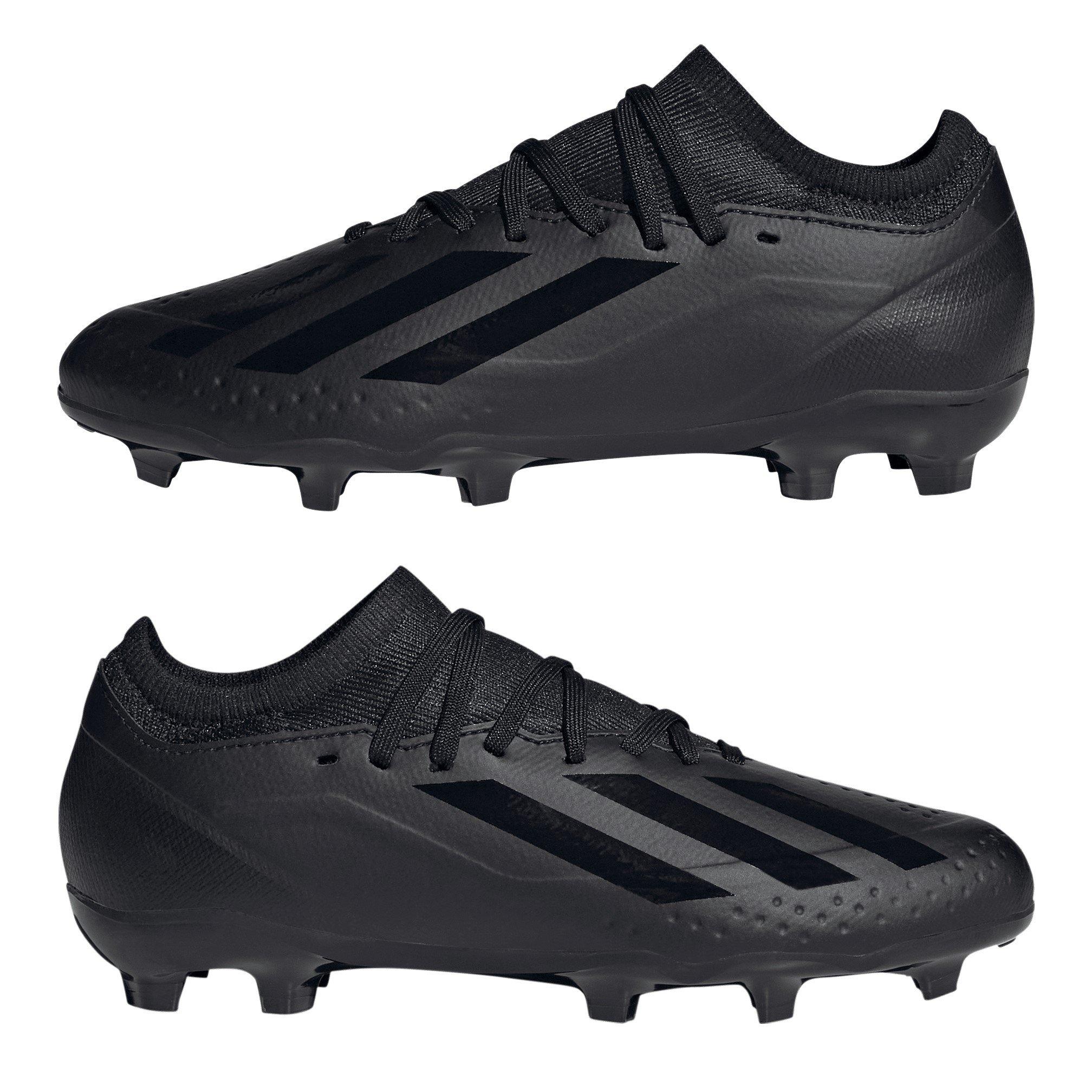 Black/Black - adidas - X Crazyfast League Junior Firm Ground Boots - 9