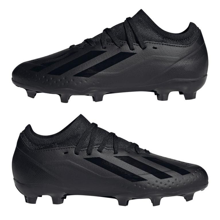 Noir/Noir - adidas - X Crazyfast League Junior Firm Ground Boots - 9