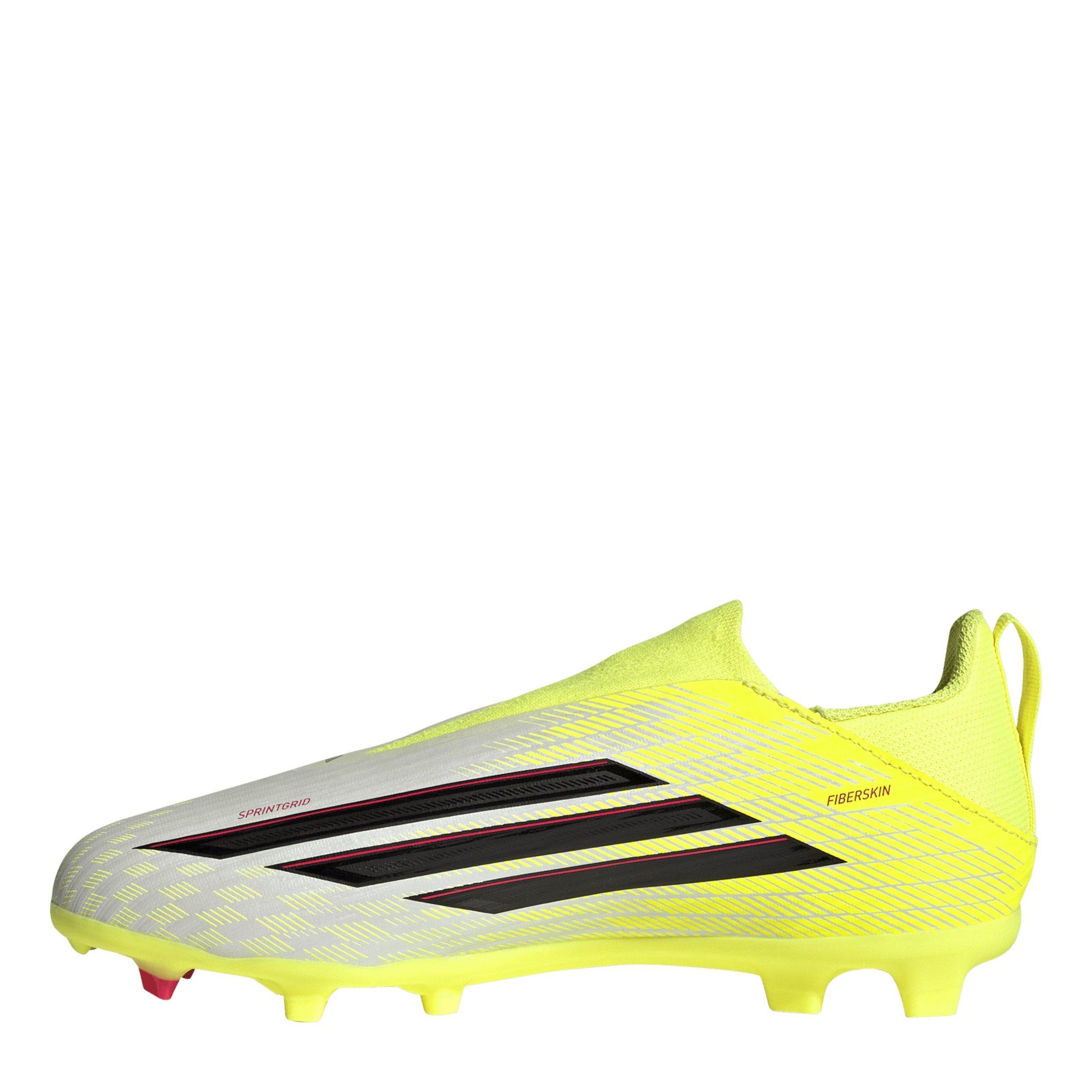 Solar Yellow - adidas - F50 League Laceless Juniors Firm Ground Football Boots - 2