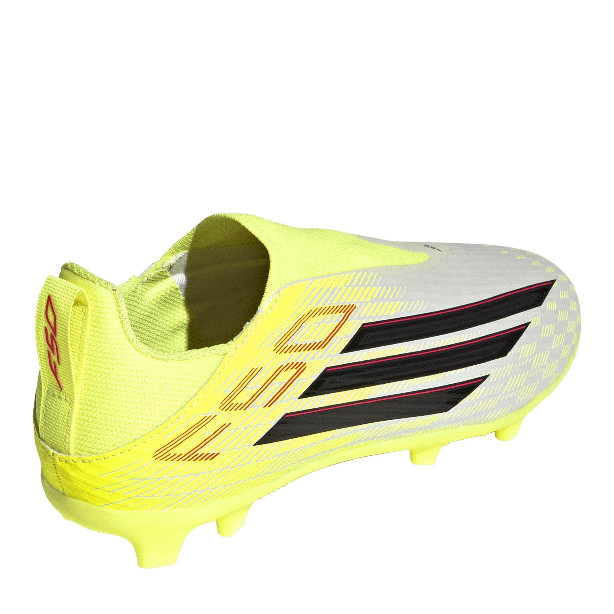 Solar Yellow - adidas - F50 League Laceless Juniors Firm Ground Football Boots - 4