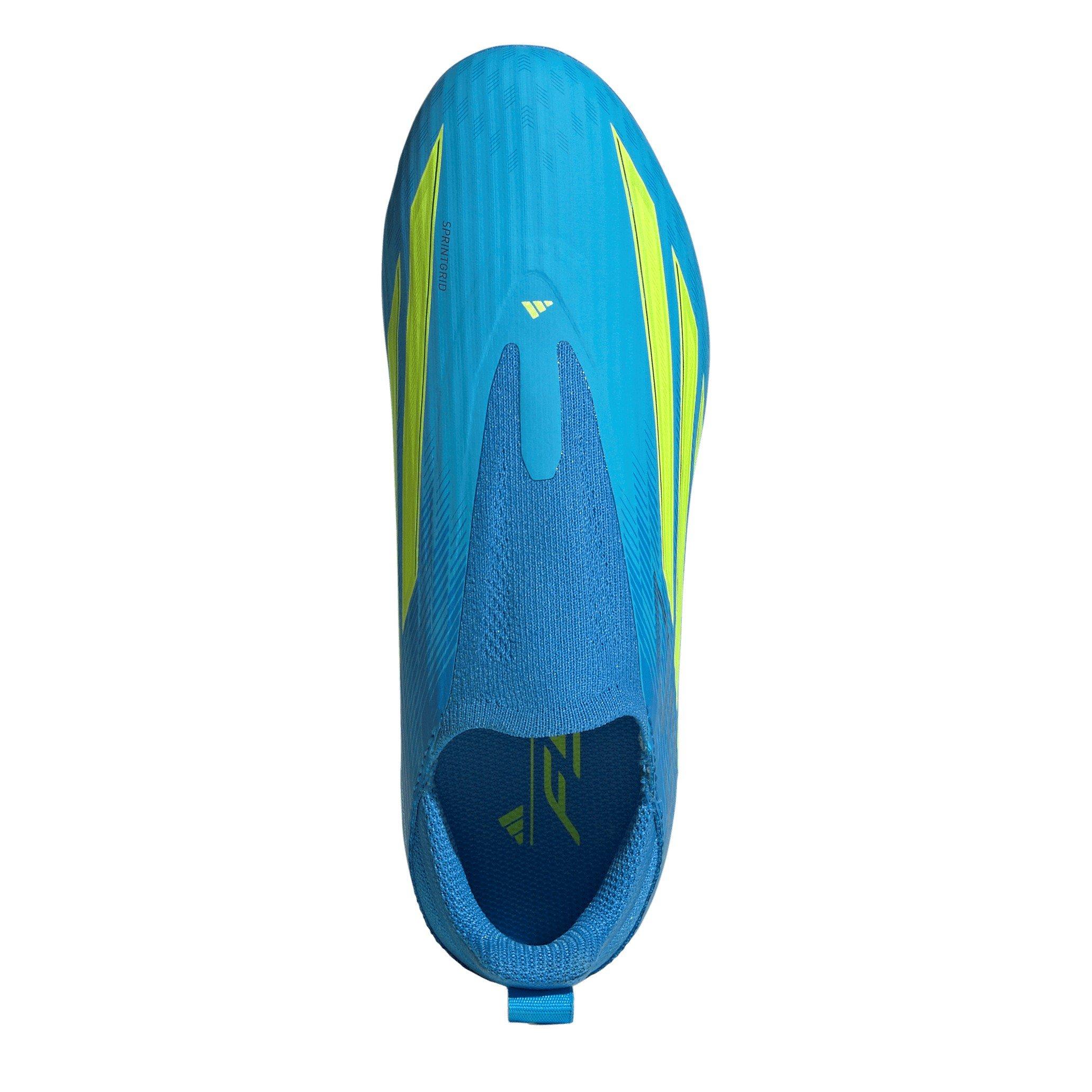 Blue/Yellow - adidas - F50 League Laceless Juniors Firm Ground Football Boots - 5