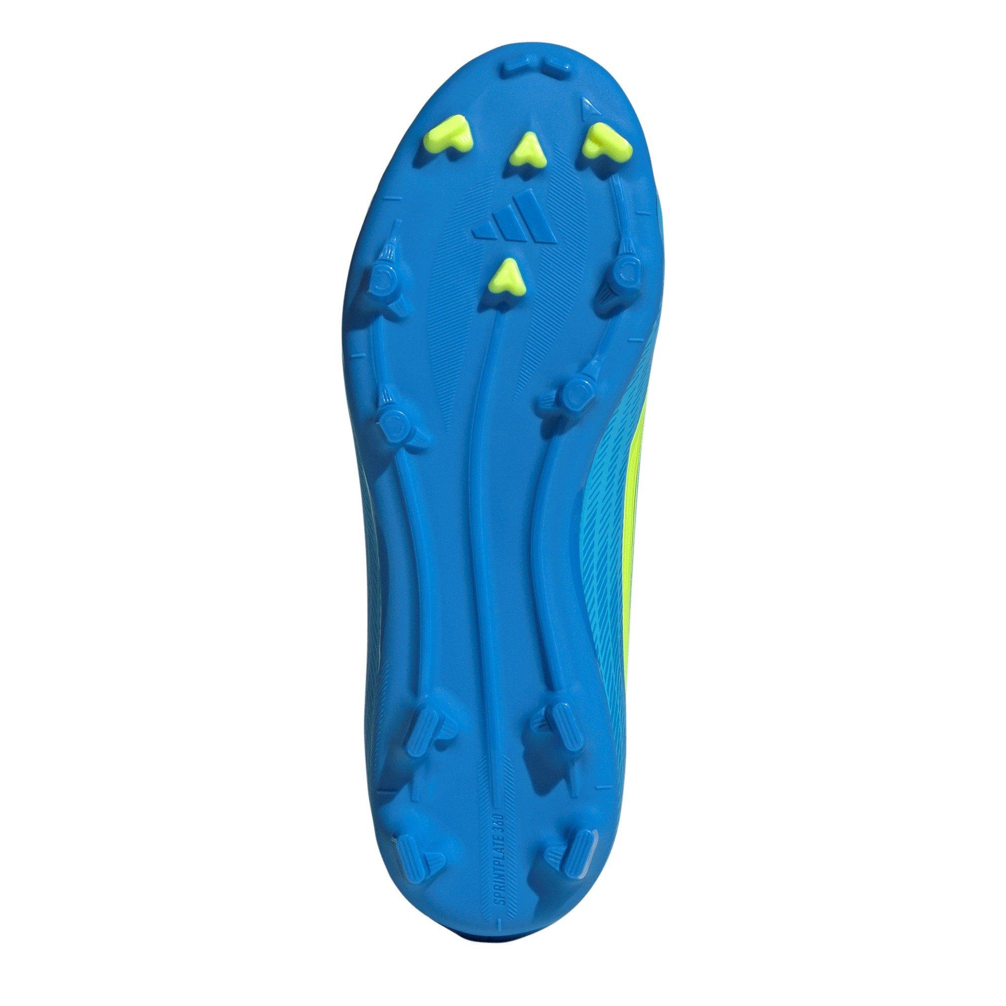Blue/Yellow - adidas - F50 League Laceless Juniors Firm Ground Football Boots - 6
