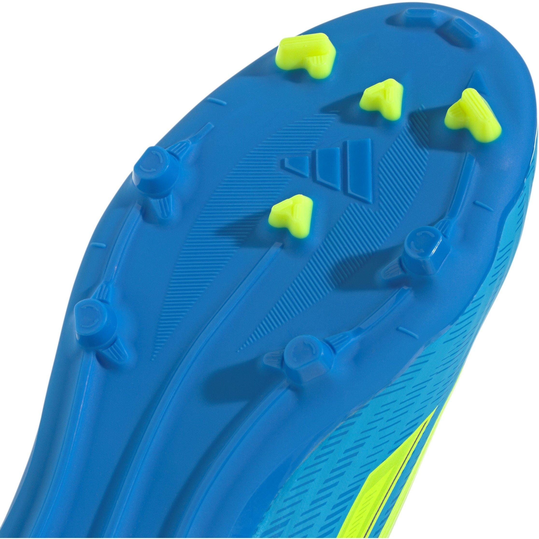 Blue/Yellow - adidas - F50 League Laceless Juniors Firm Ground Football Boots - 8