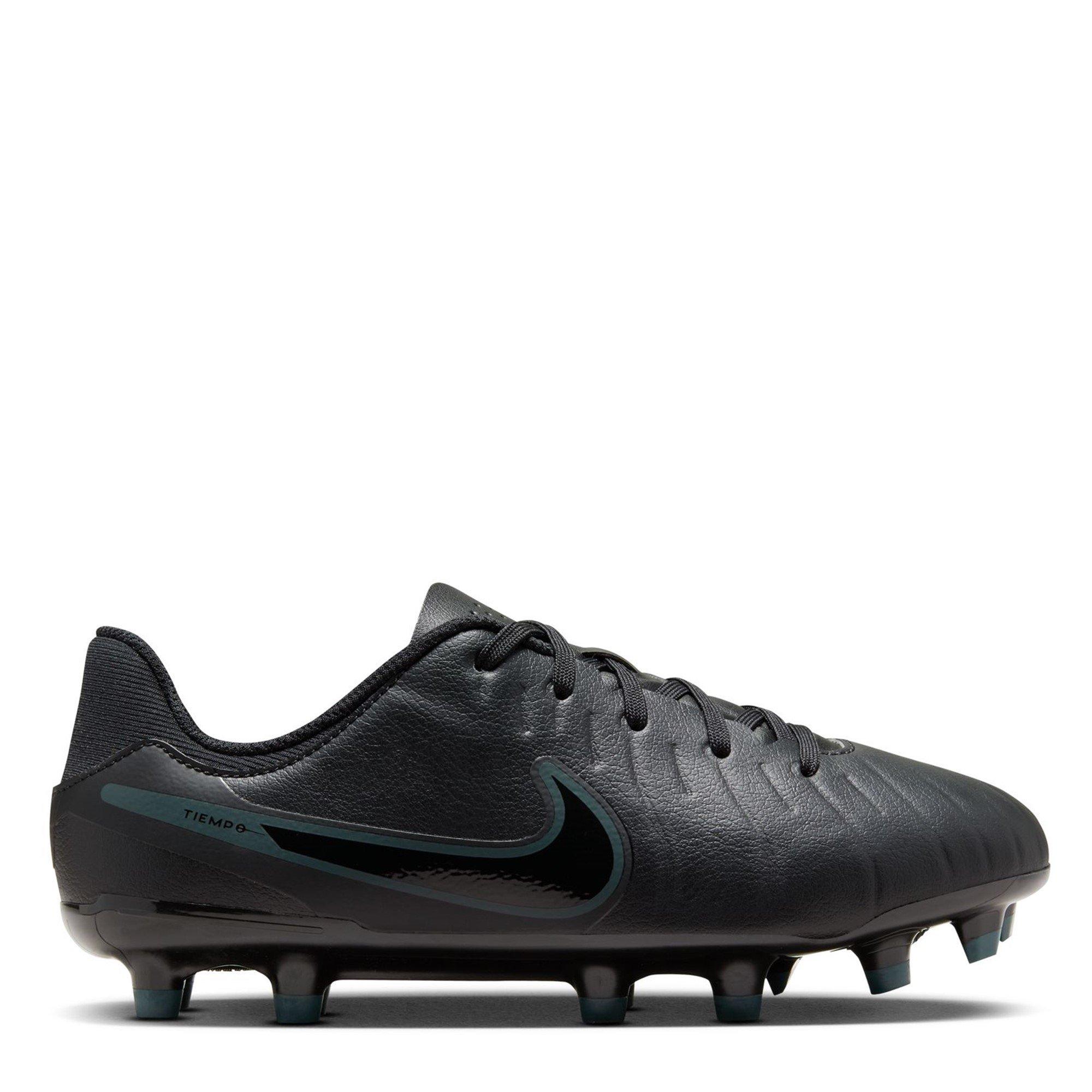 Black/Green - Nike - Tiempo Legend 10 Academy Juniors Firm Ground Football Boots - 1