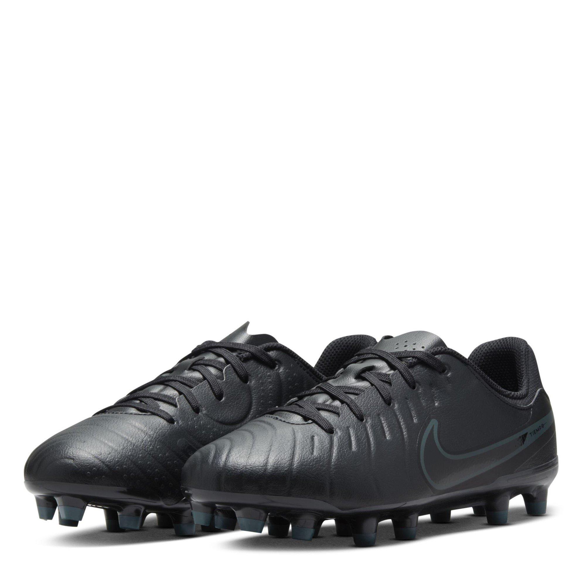 Black/Green - Nike - Tiempo Legend 10 Academy Juniors Firm Ground Football Boots - 4