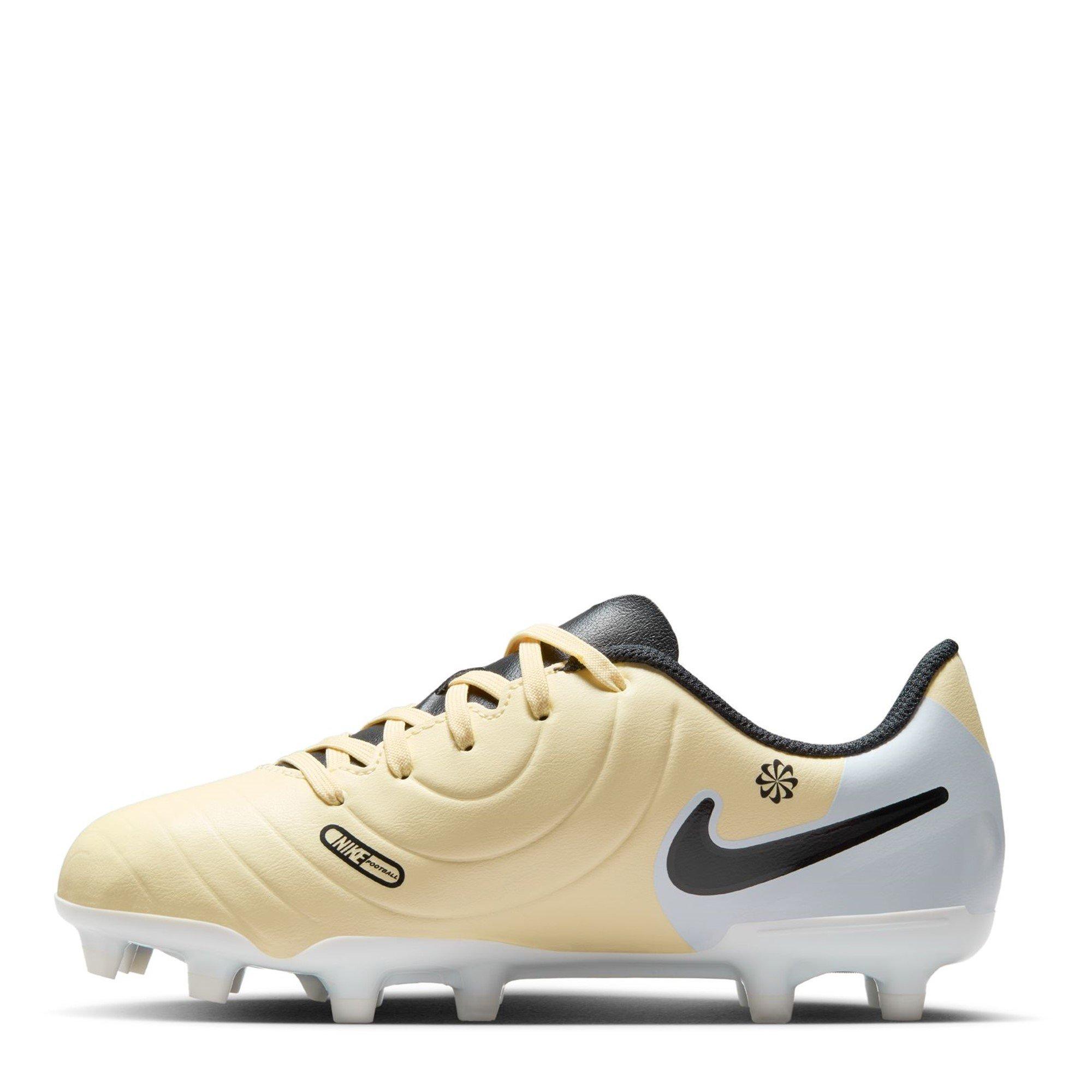 Lemonade/Black - Nike - Tiempo Legend 10 Club Juniors Firm Ground Football Boots - 2