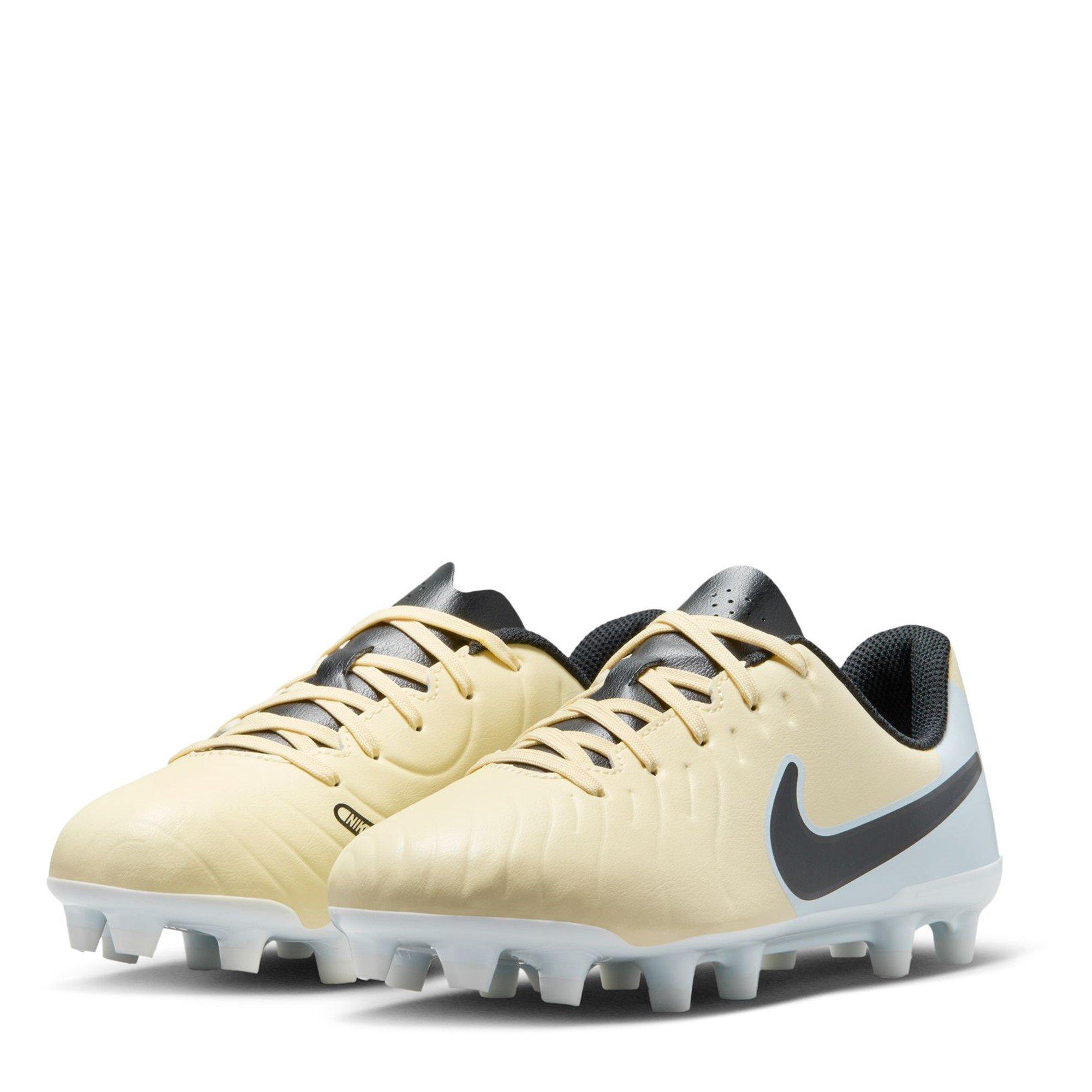 Lemonade/Black - Nike - Tiempo Legend 10 Club Juniors Firm Ground Football Boots - 4