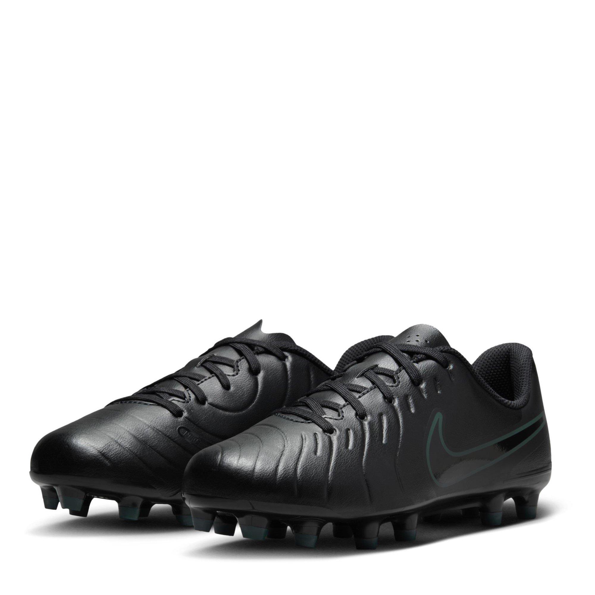 Sort/Grøn - Nike - Tiempo Legend 10 Club Juniors Firm Ground Football Boots - 4