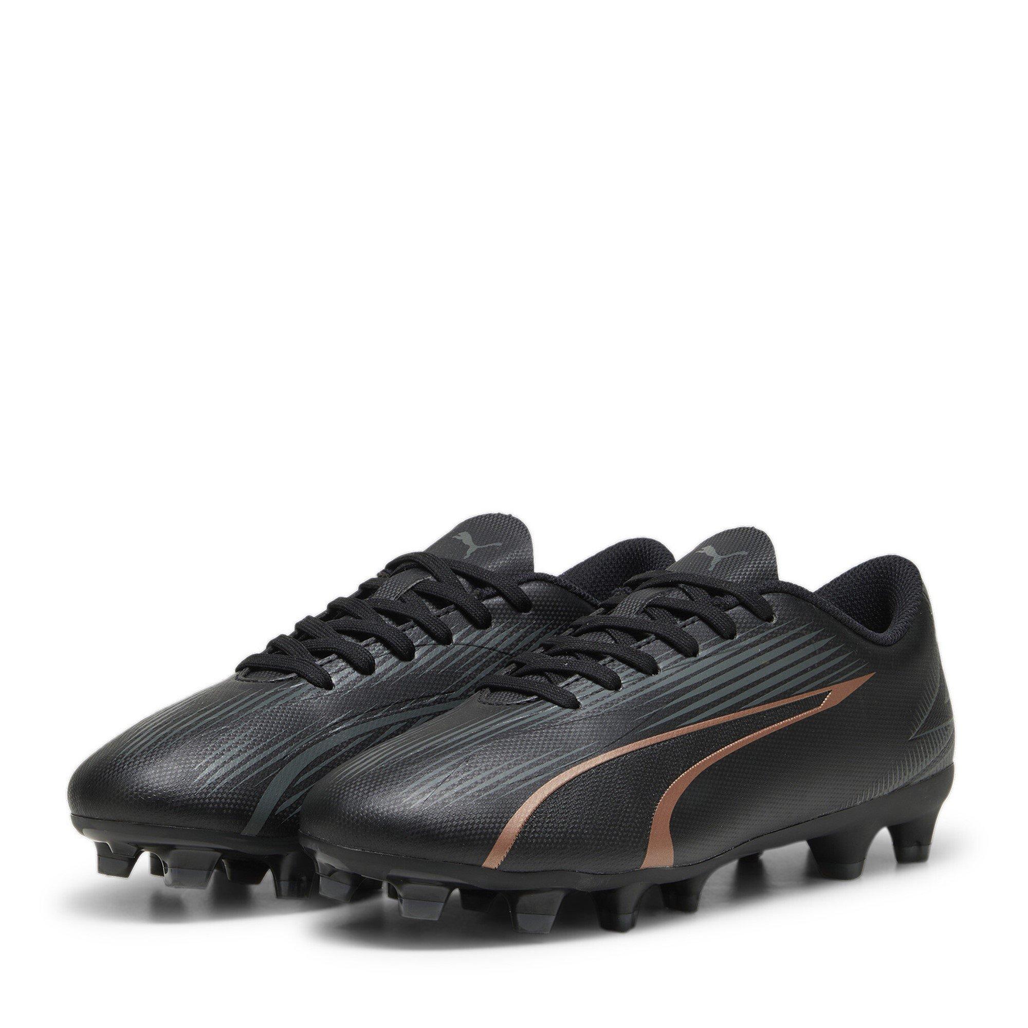 Negro/Rosa - Puma - Ultra Play Junior Firm Ground Football Boots - 1