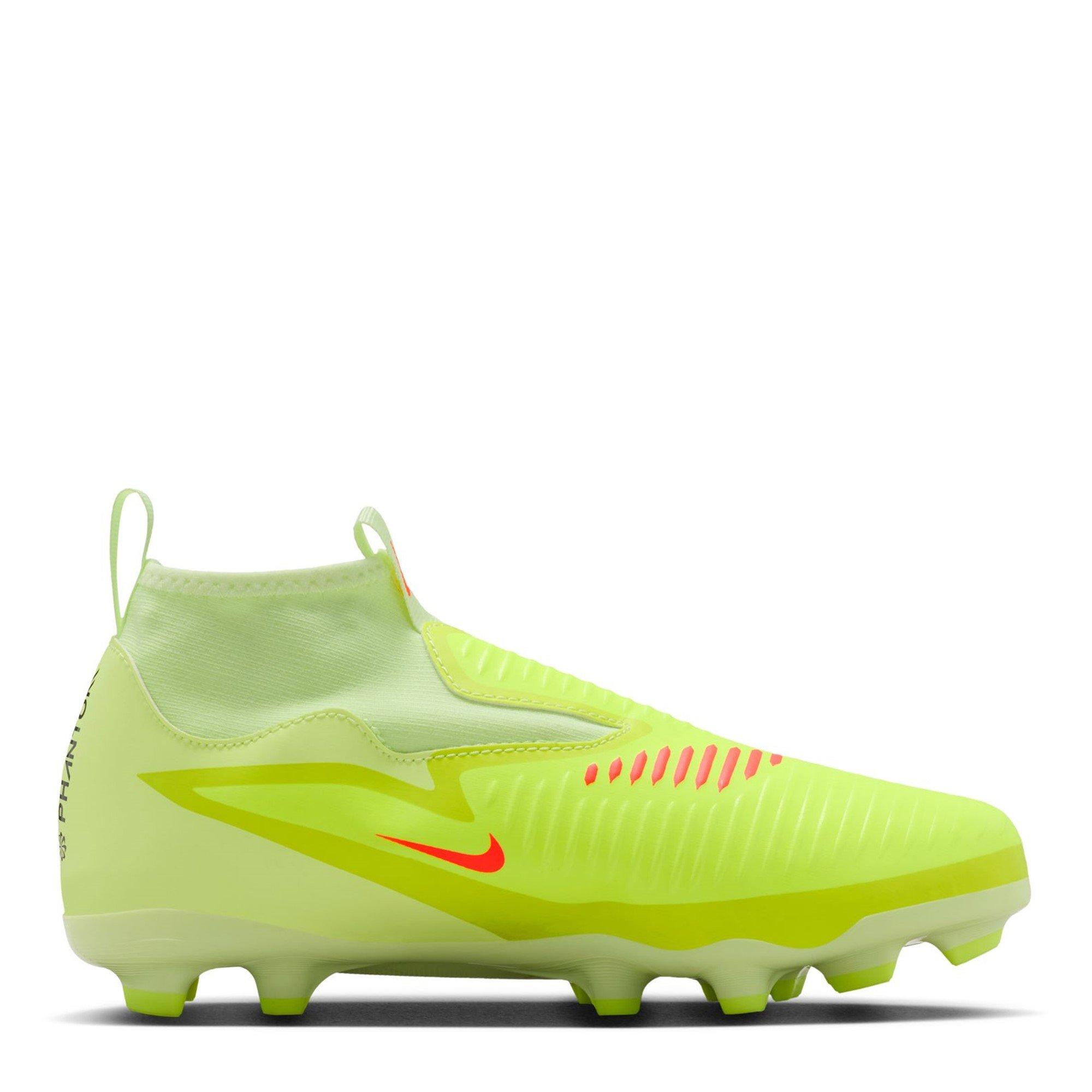 Nike Boys Phantom Luna Ii Academy Firm Ground Football Boots Junior - Crimson/Volt - 5.5 (38.5)