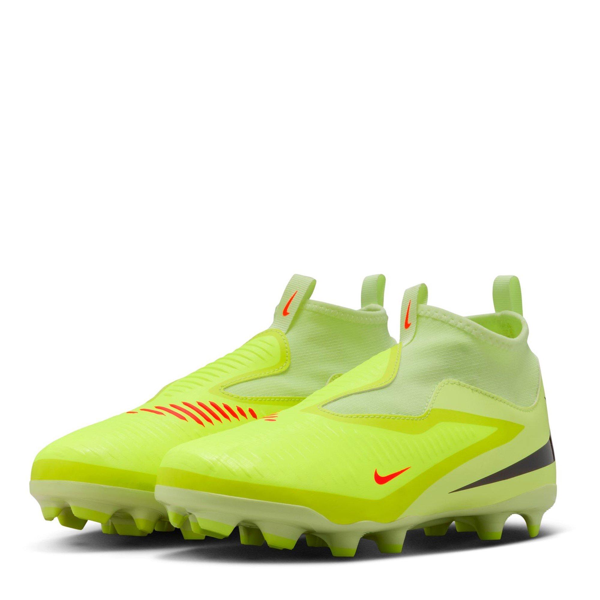 Crimson/Volt - Nike - Phantom Luna II Academy Firm Ground Football Boots Junior - 4